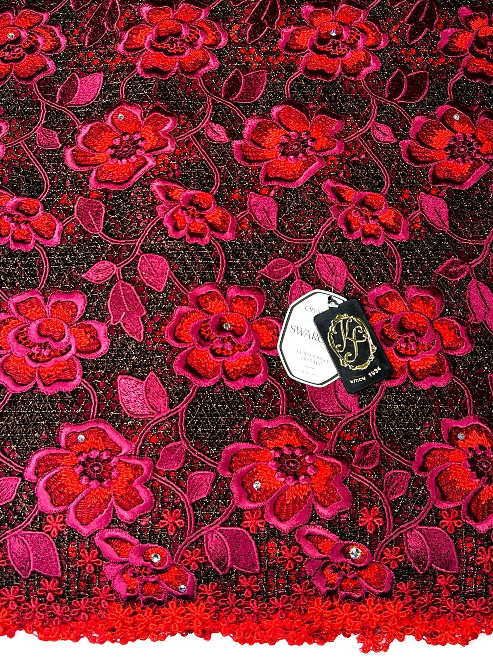 8091 - Swiss Guipure Lace w/Swarovski