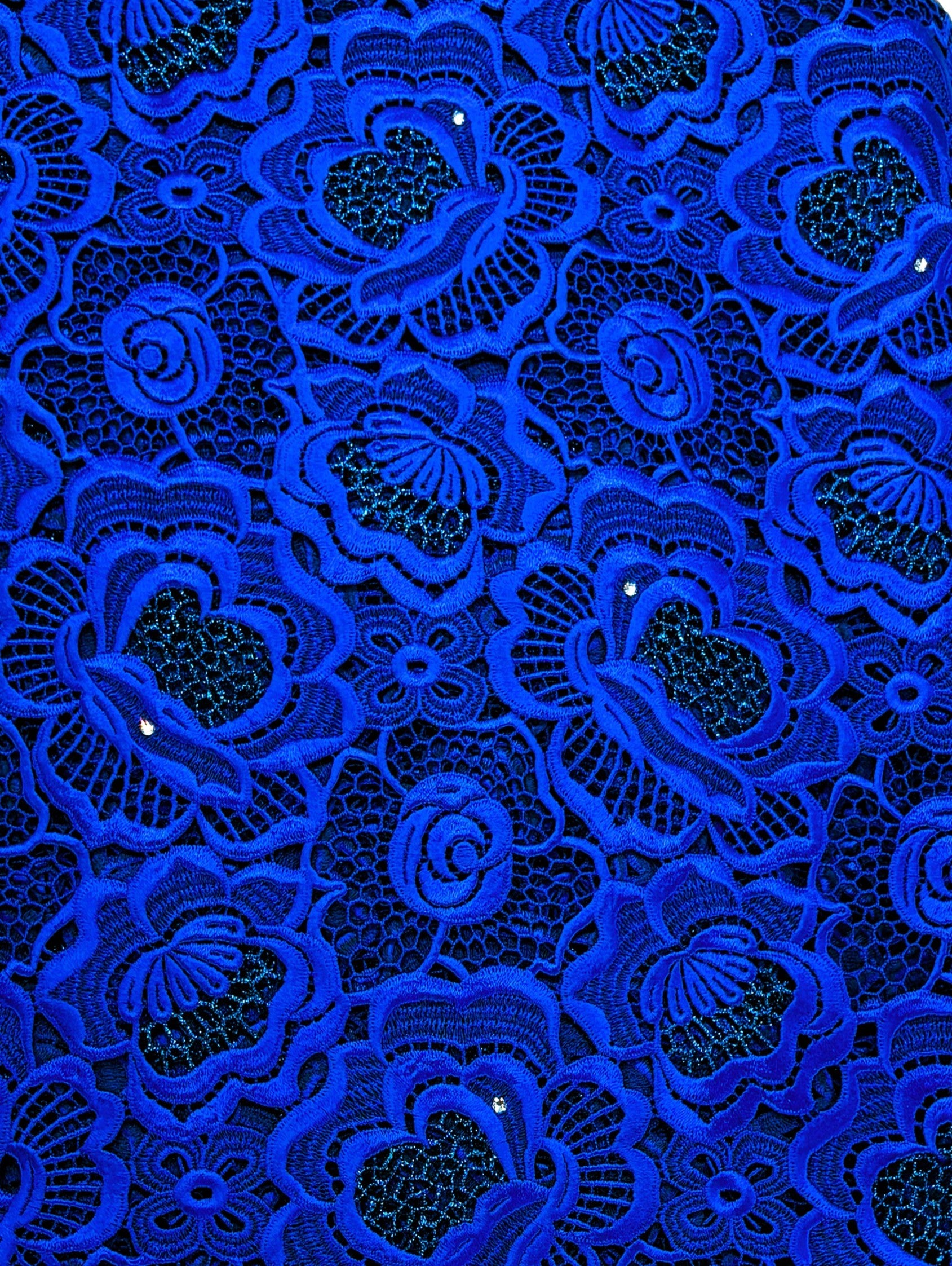 7560 Swiss Guipure Lace w/Swarovski