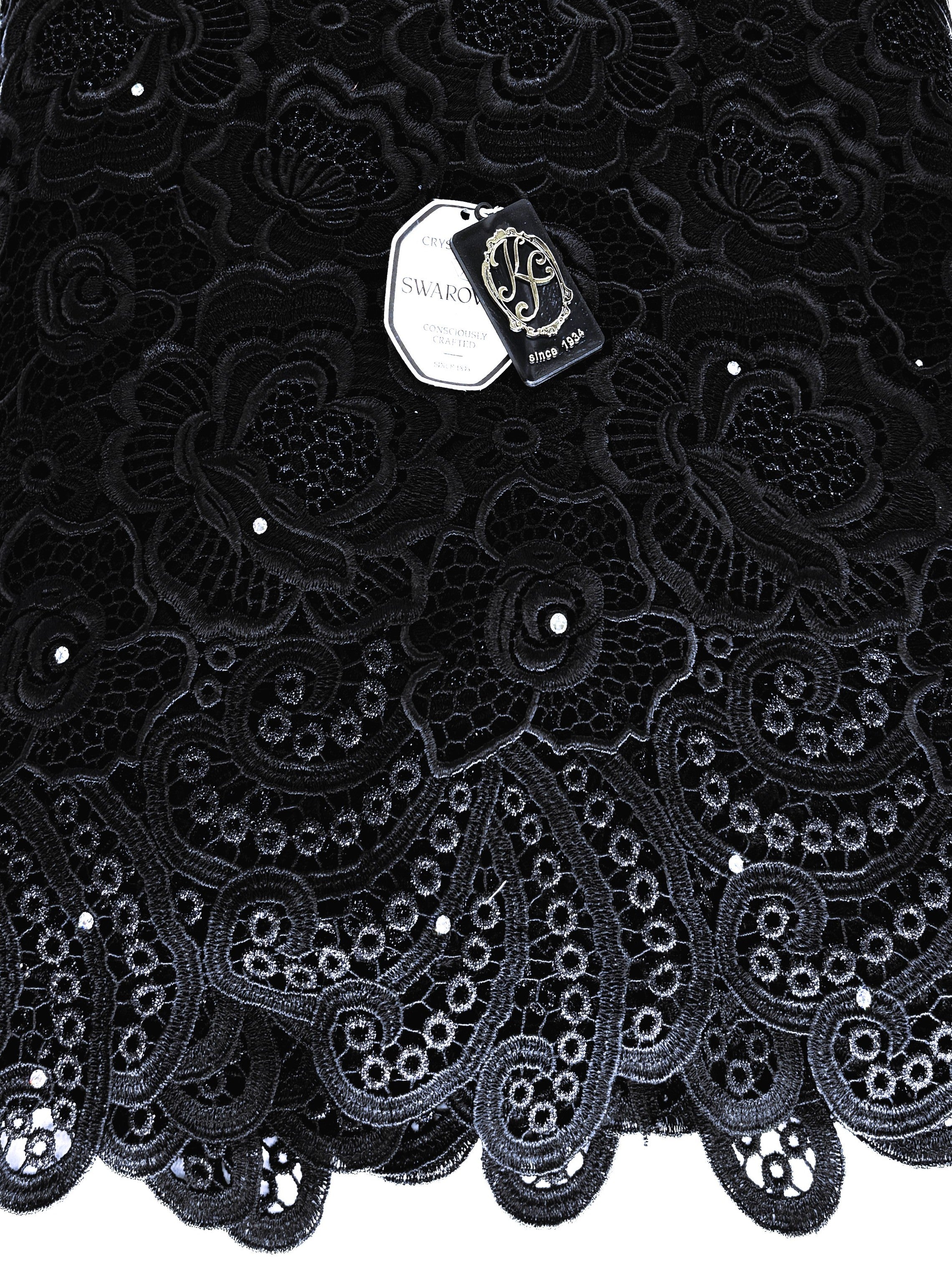 7560 Swiss Guipure Lace w/Swarovski