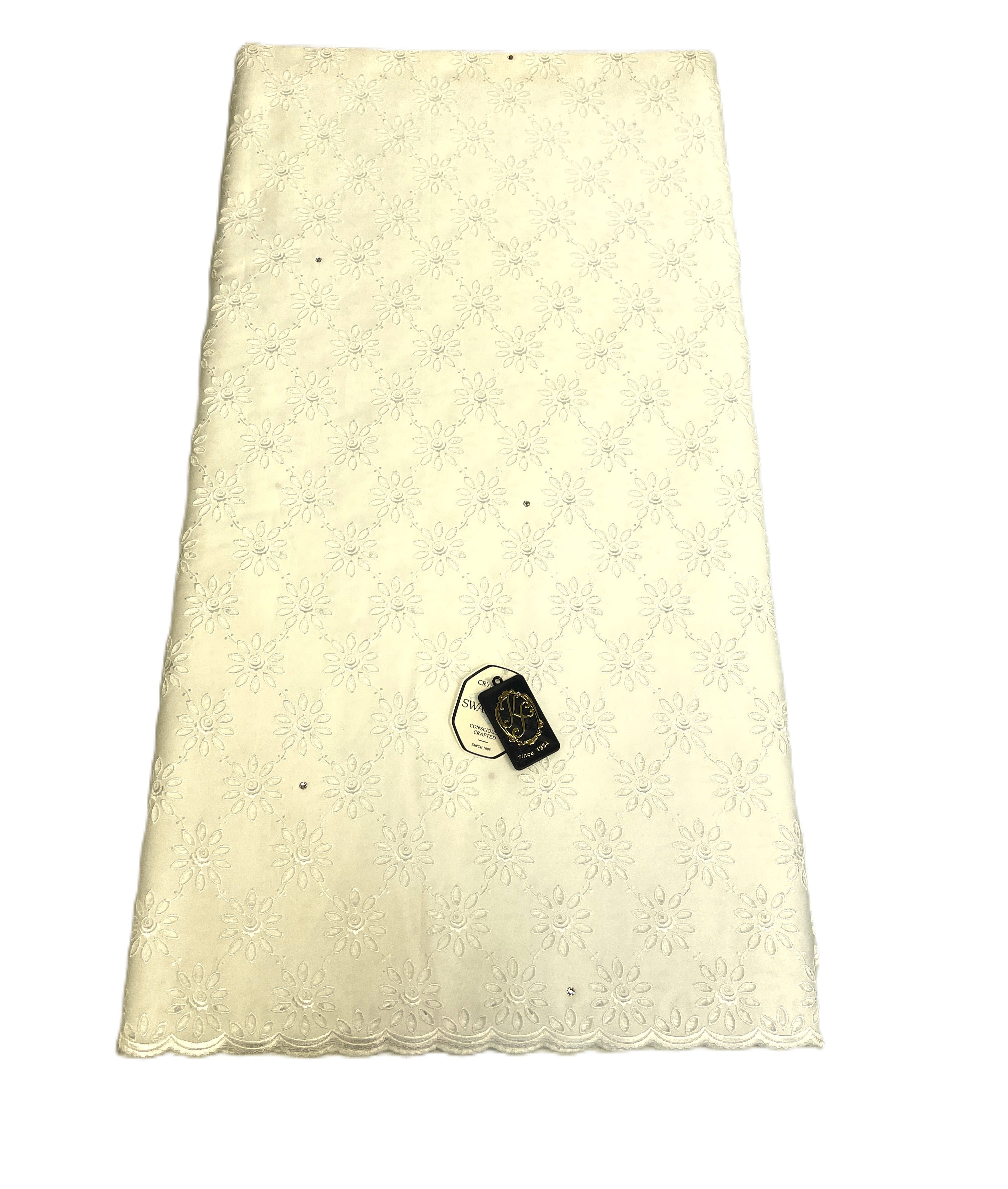 7982 Swiss Cotton Voile w/Swarovski