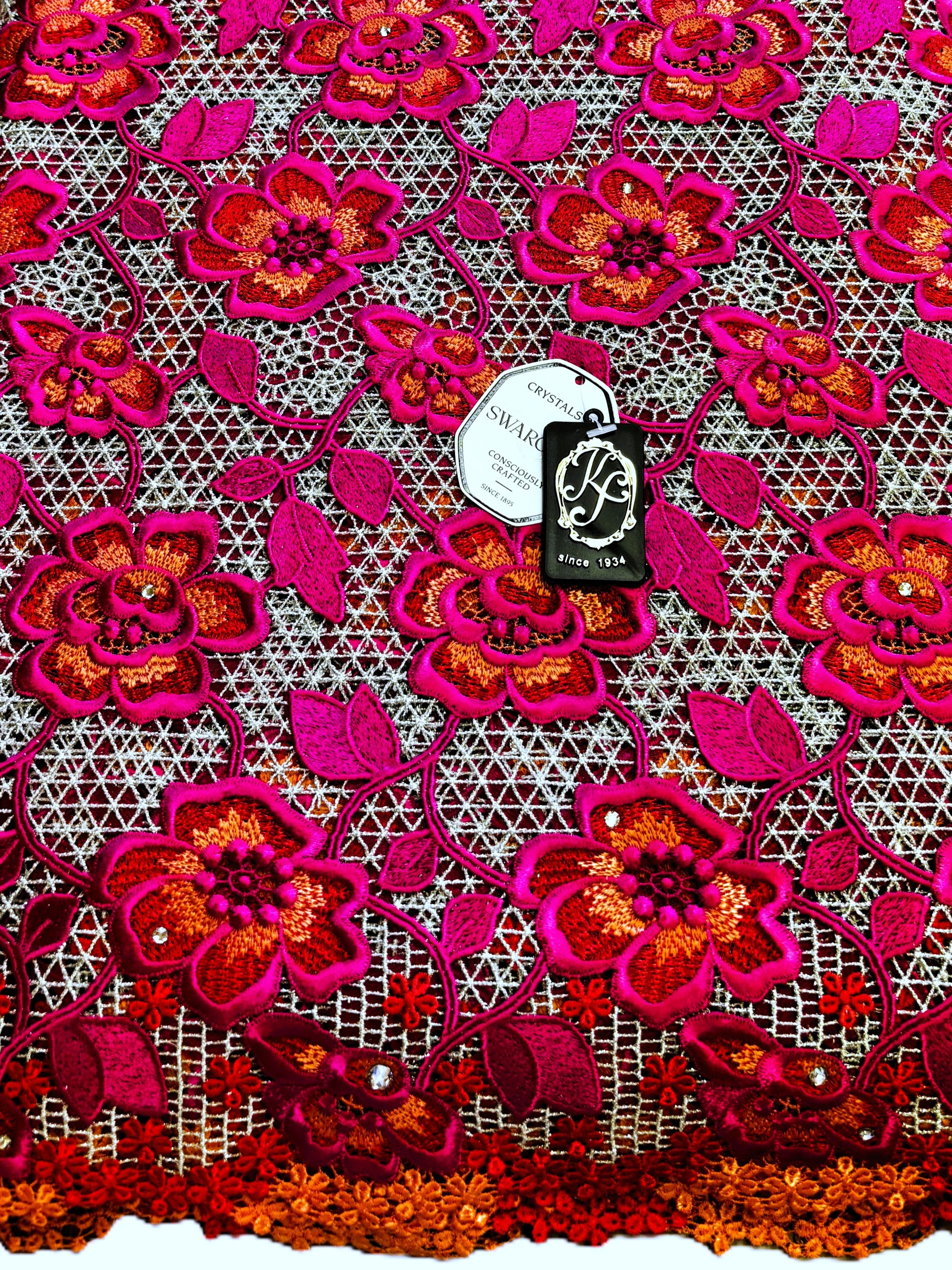 8091 - Swiss Guipure Lace w/Swarovski