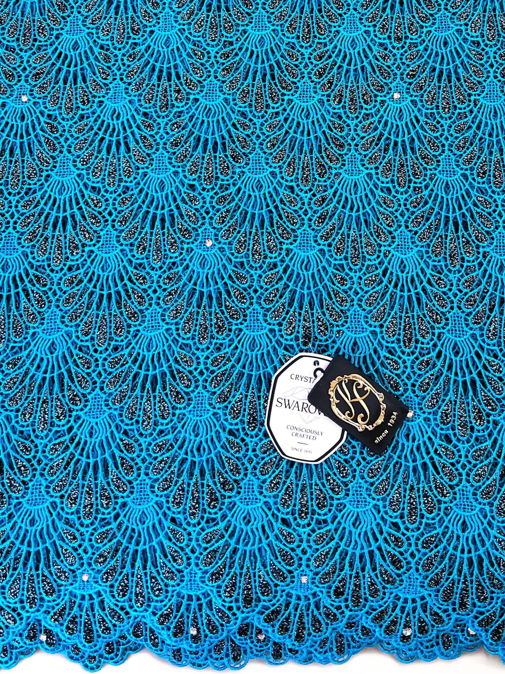 8048 Swiss Guipure Lace with Swarovski
