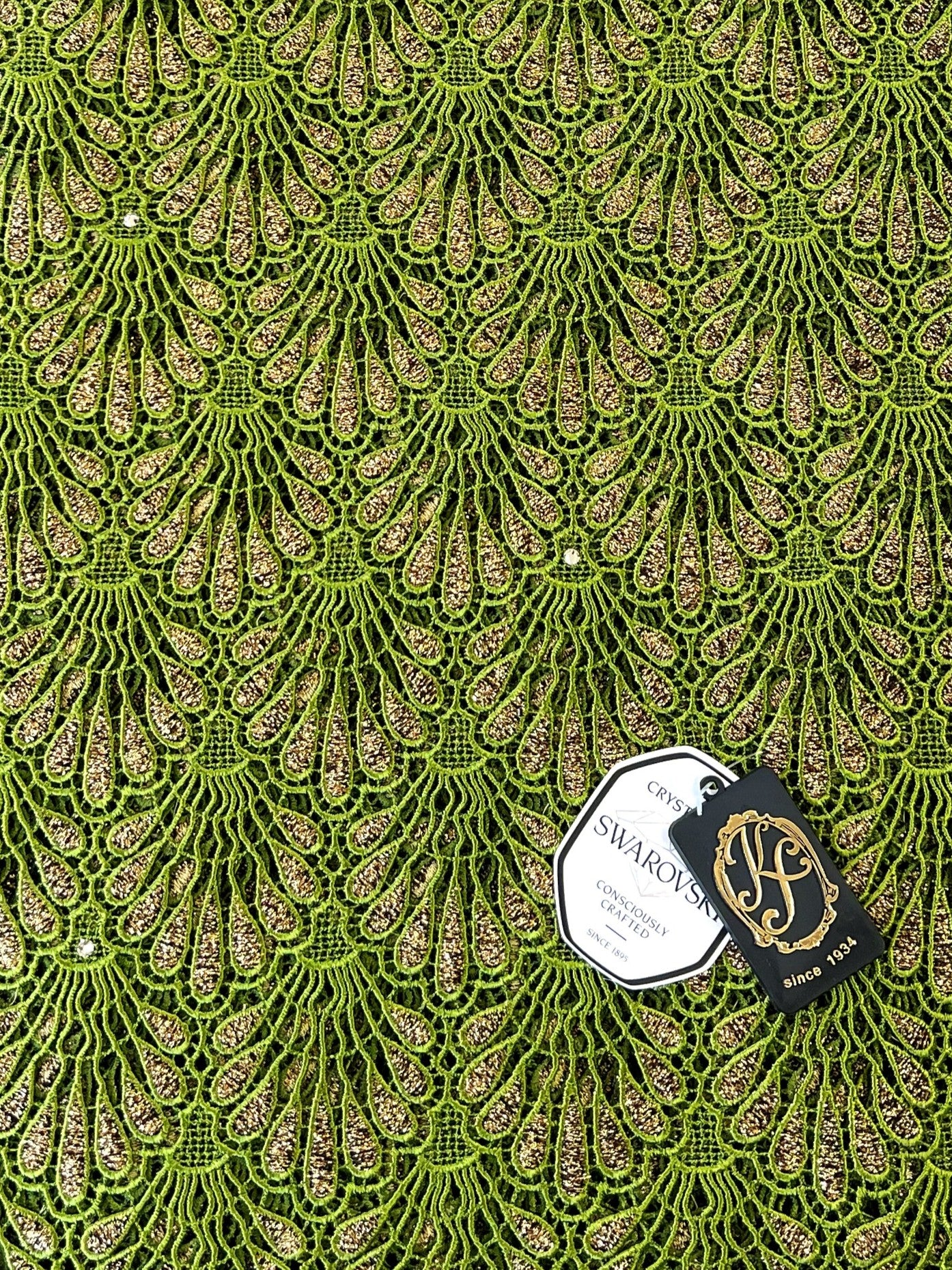 8048 Swiss Guipure Lace with Swarovski
