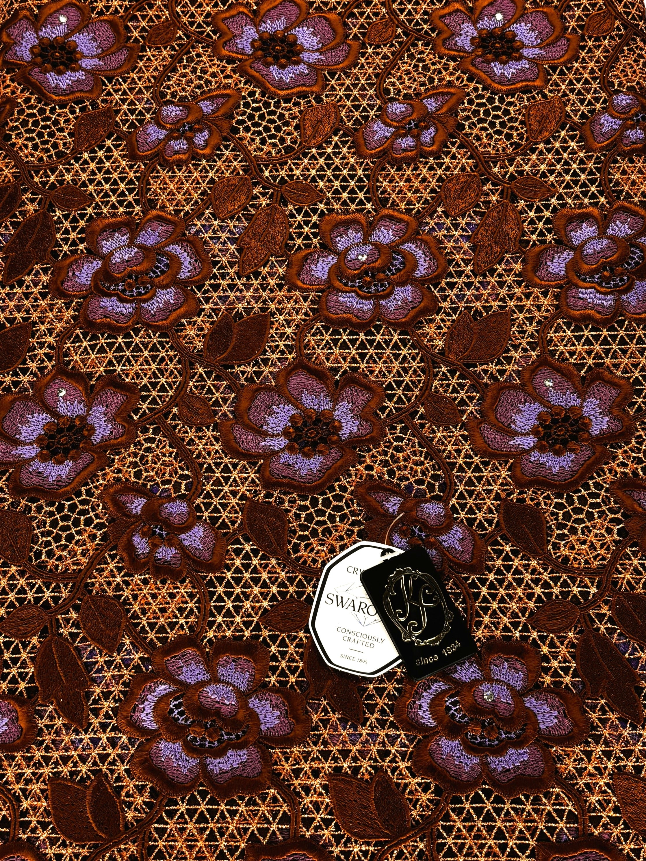8091 - Swiss Guipure Lace w/Swarovski