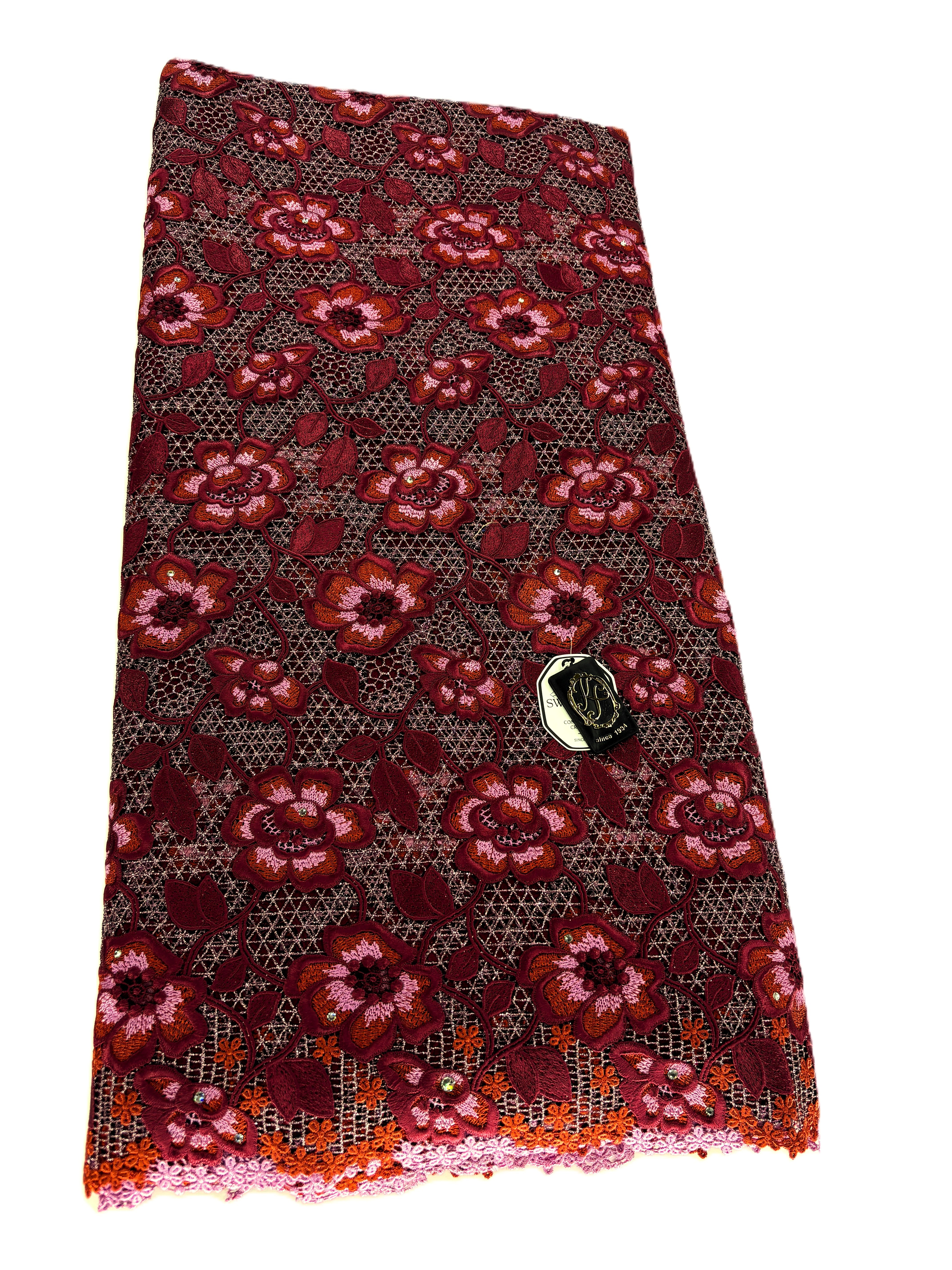 8091 - Swiss Guipure Lace w/Swarovski