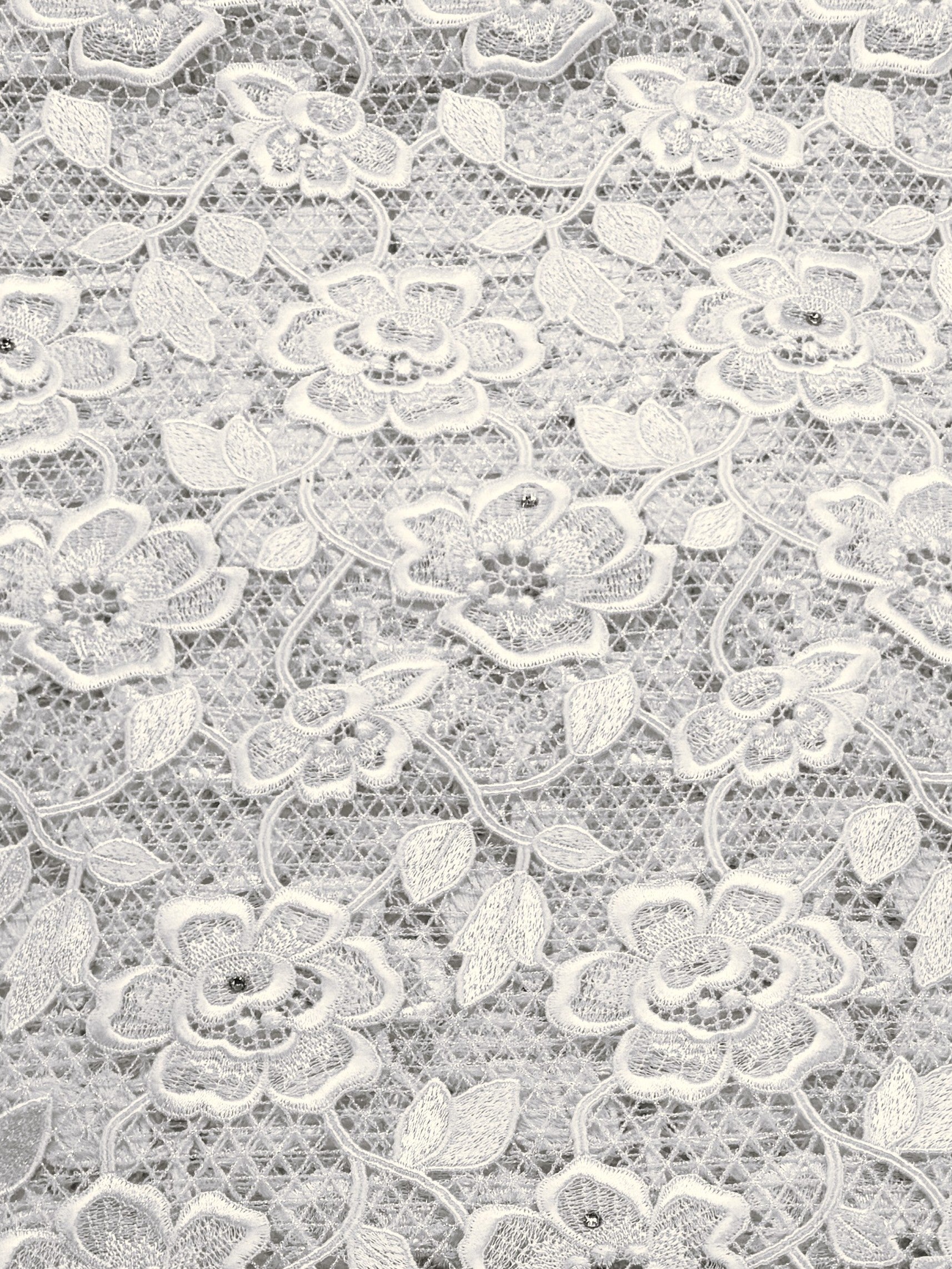 8091 - Swiss Guipure Lace w/Swarovski