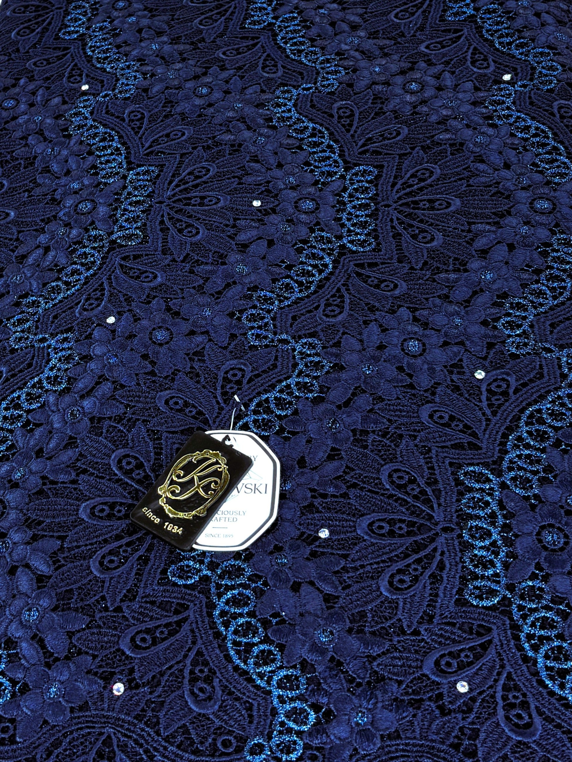 8045 - Swiss Guipure Lace w/Swarovski