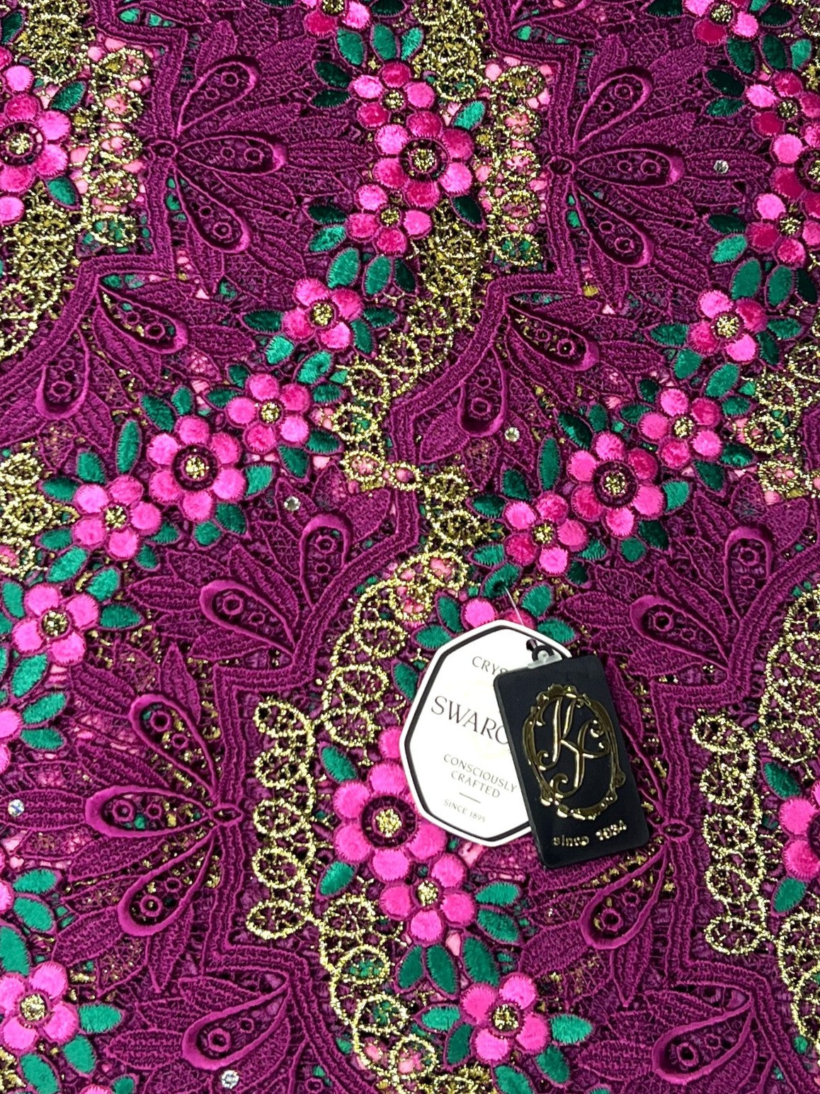 8045 - Swiss Guipure Lace w/Swarovski