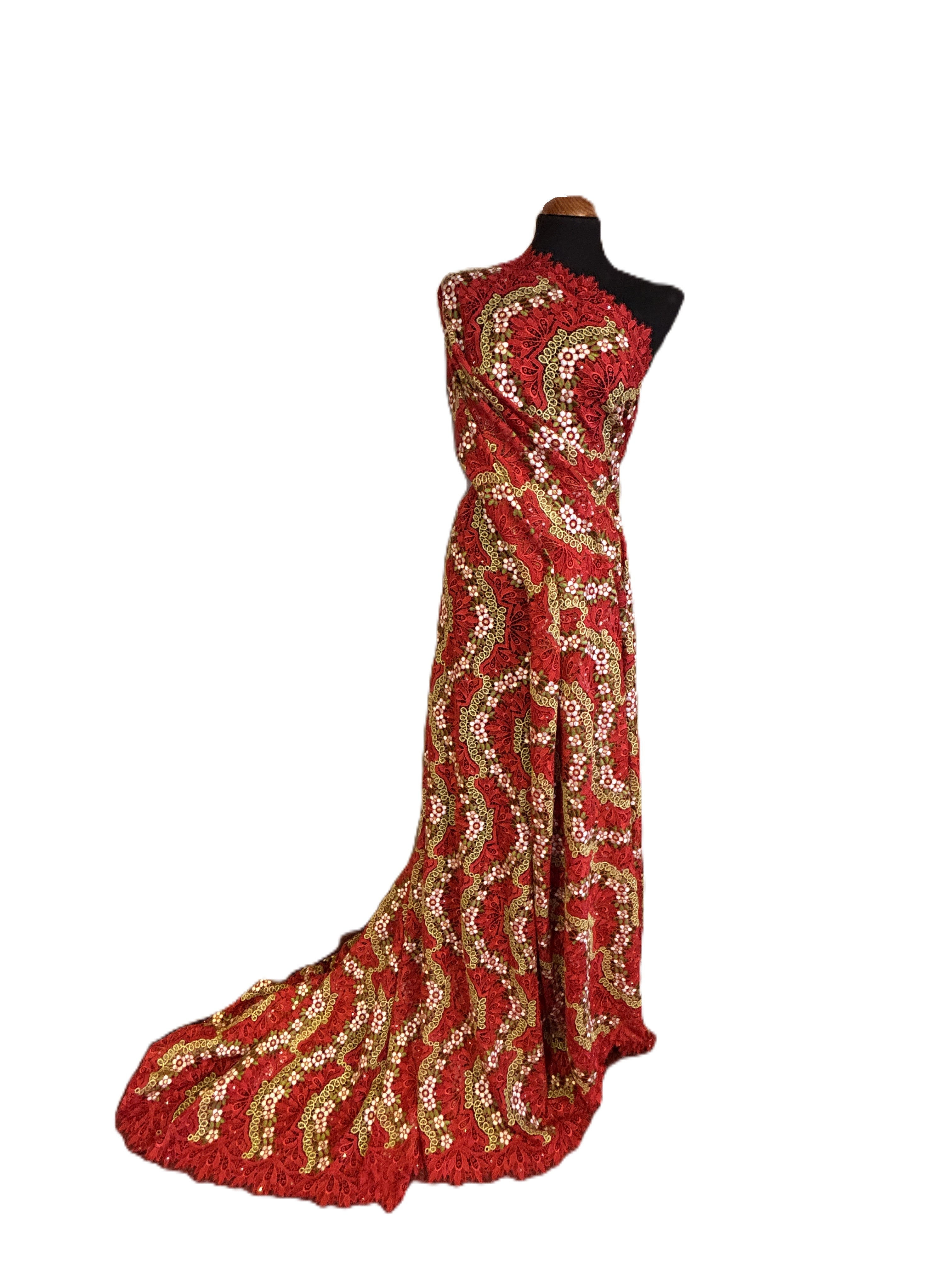 8045 - Swiss Guipure Lace w/Swarovski