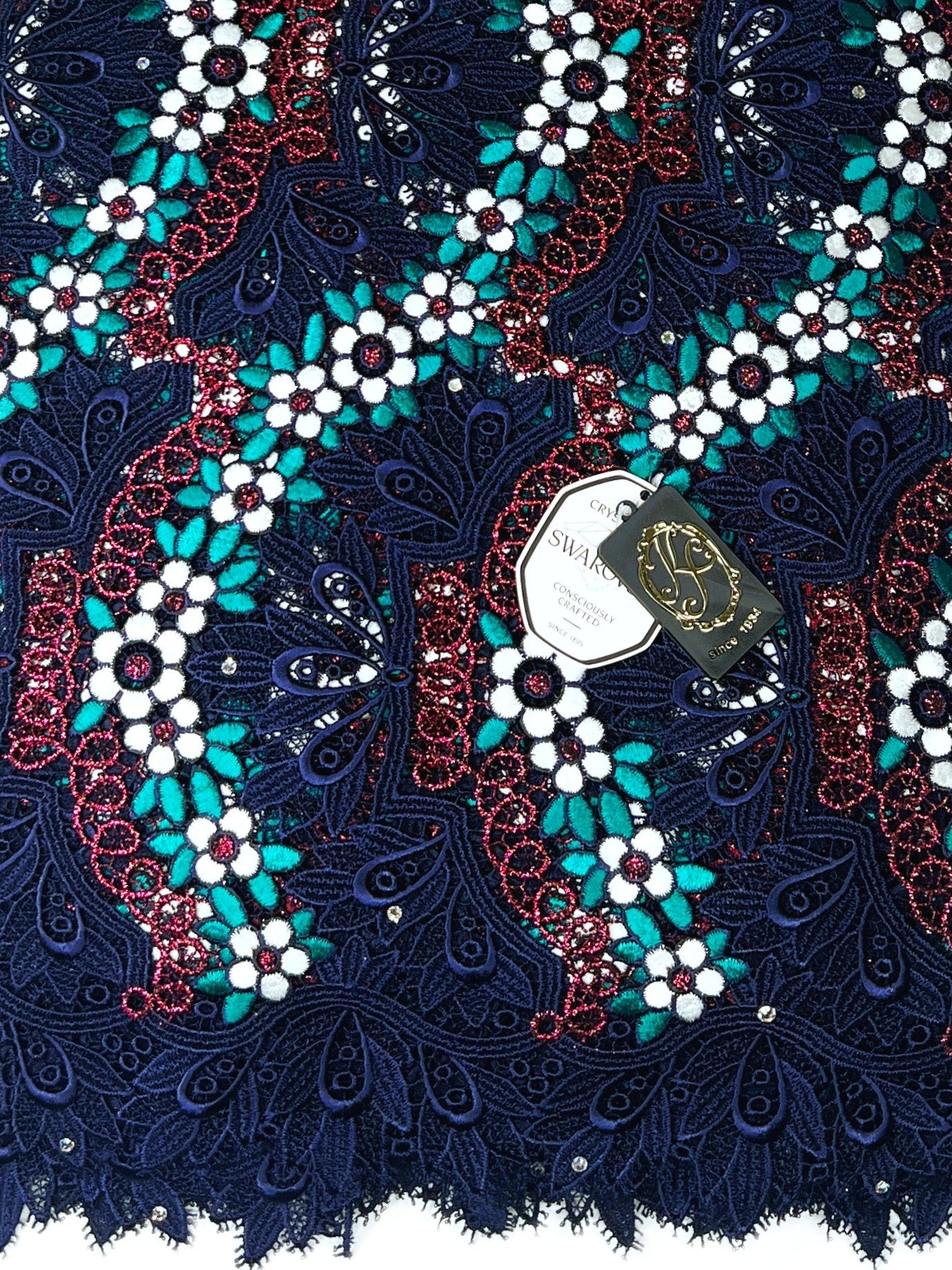 8045 - Swiss Guipure Lace w/Swarovski