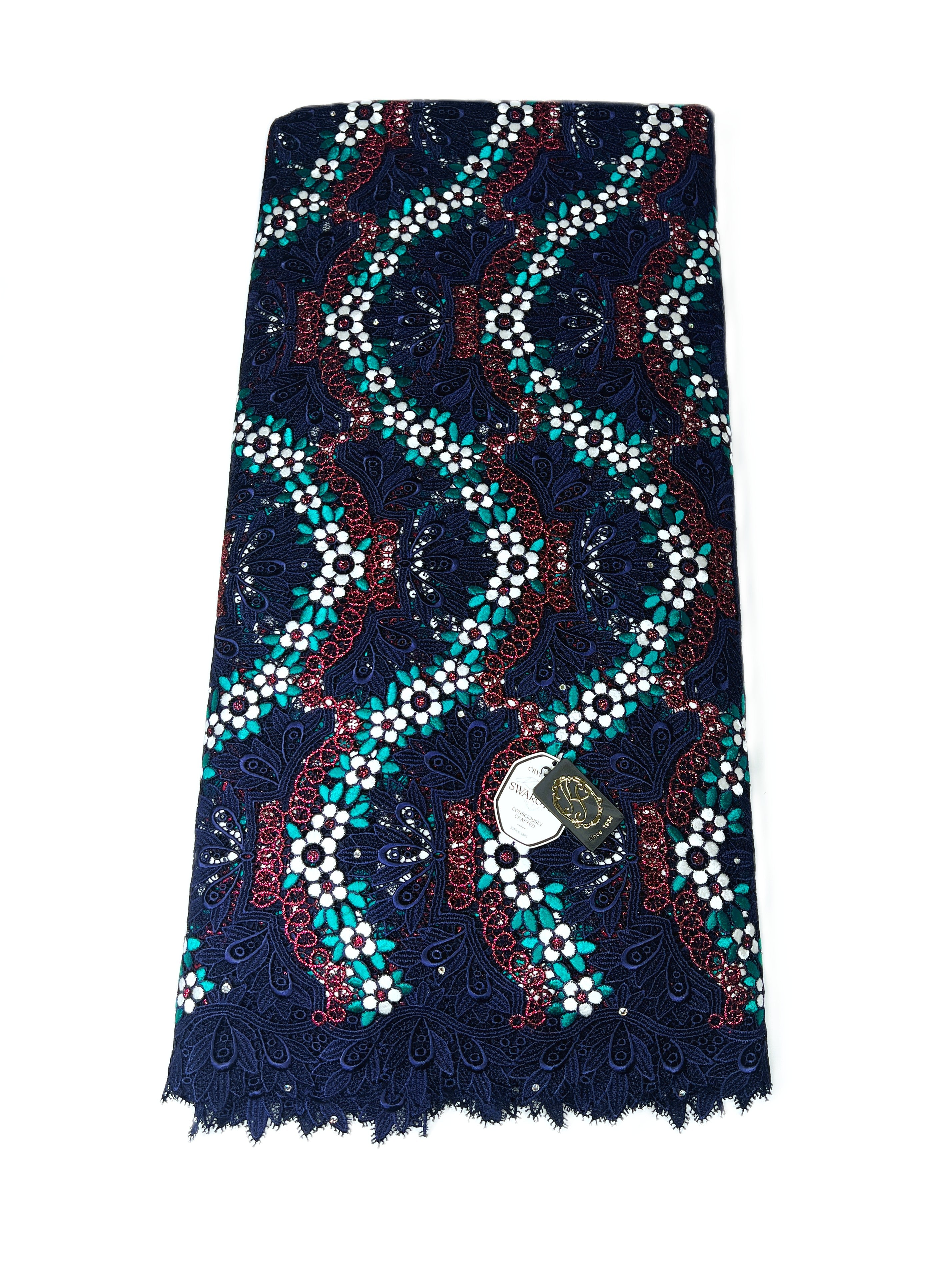 8045 - Swiss Guipure Lace w/Swarovski
