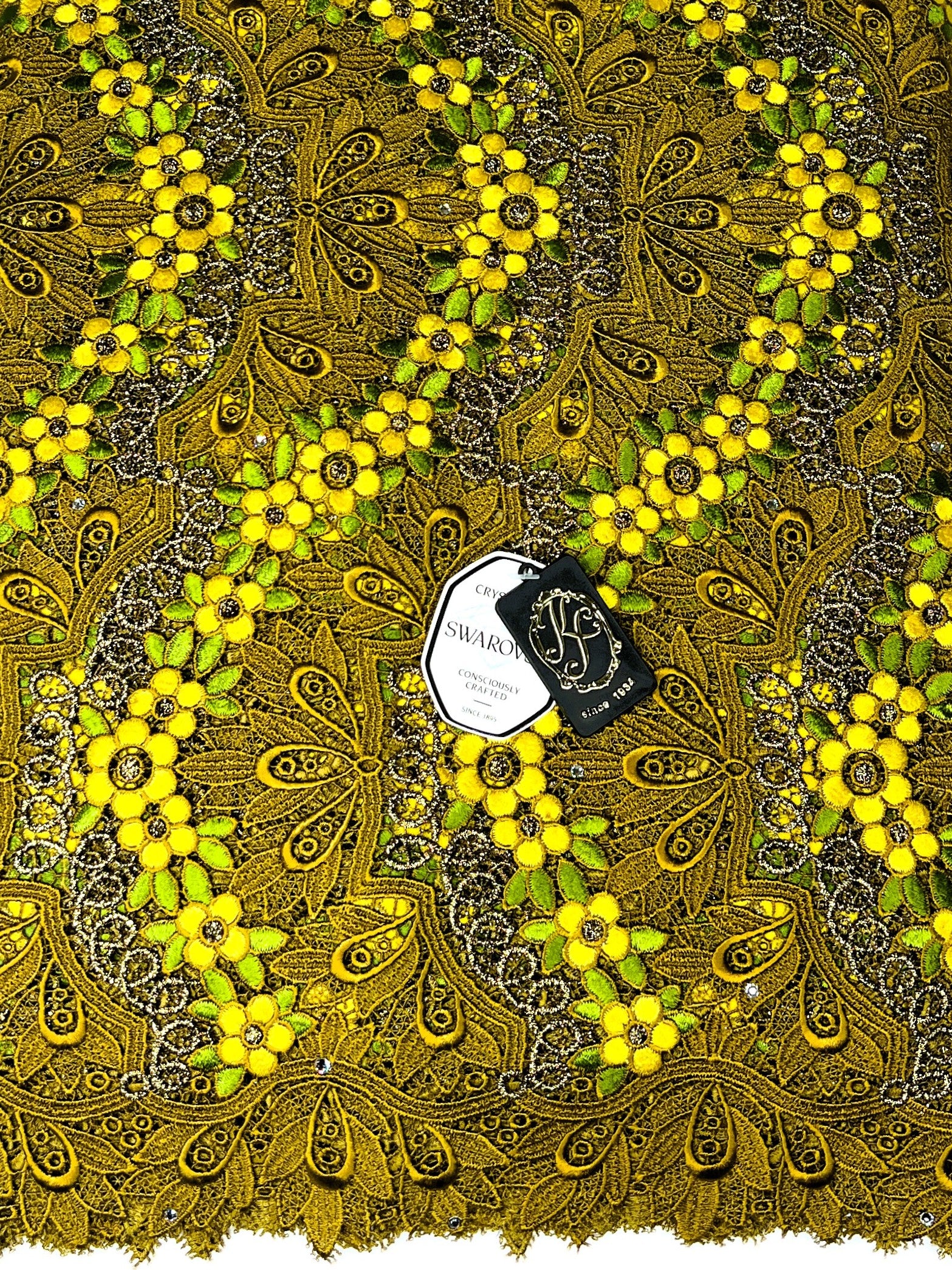 8045 - Swiss Guipure Lace w/Swarovski