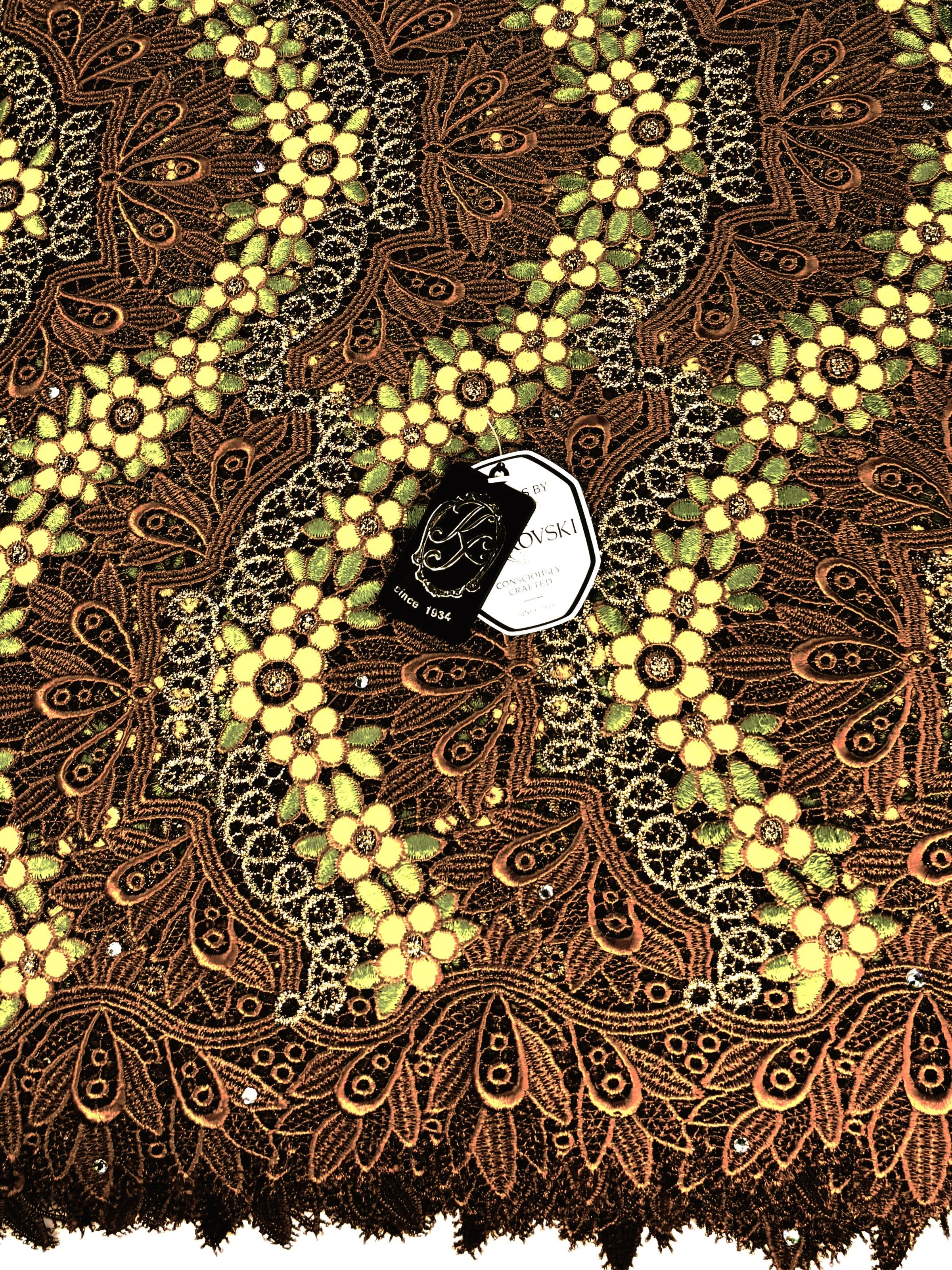 8045 - Swiss Guipure Lace w/Swarovski