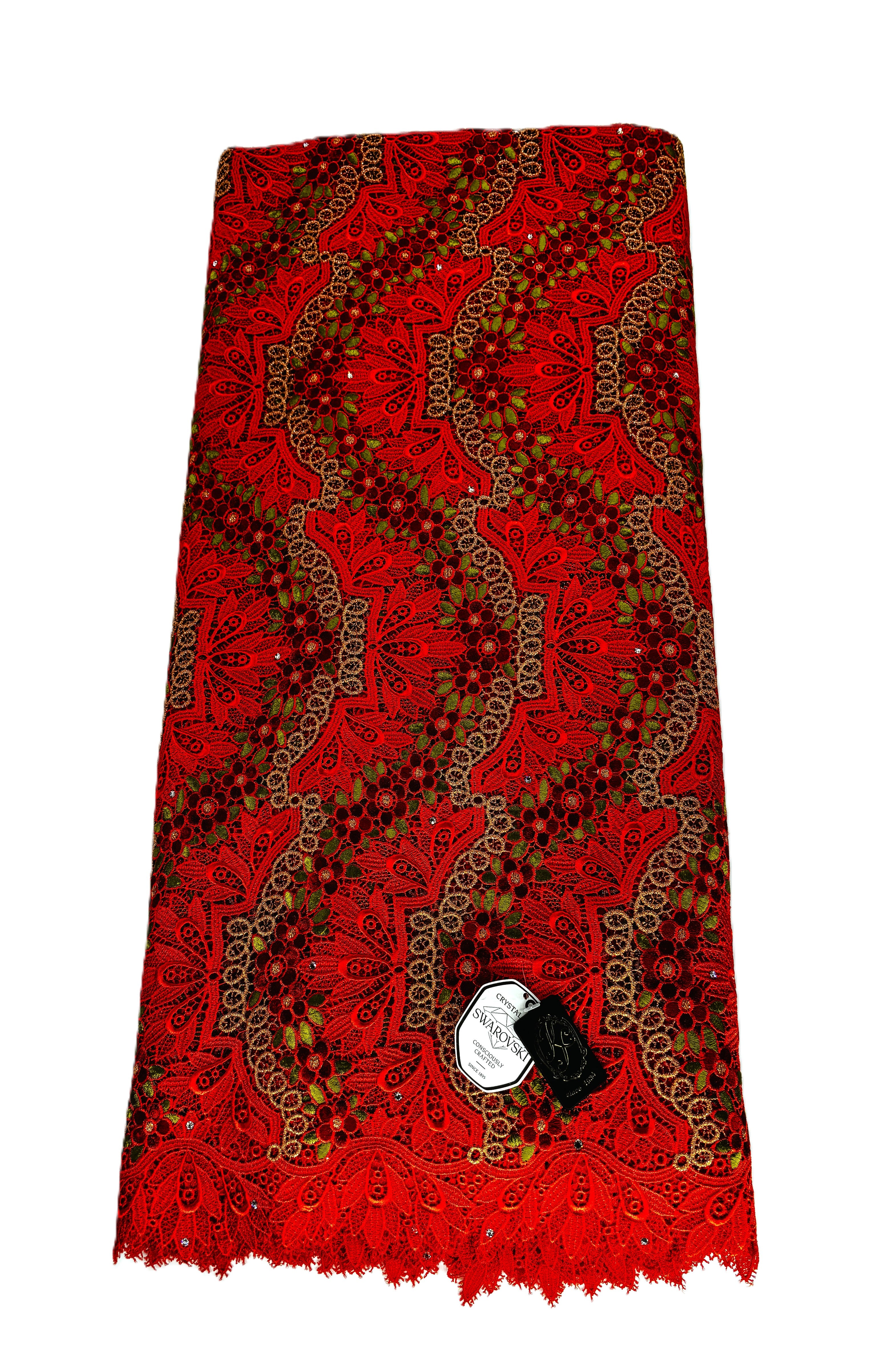 8045 - Swiss Guipure Lace w/Swarovski