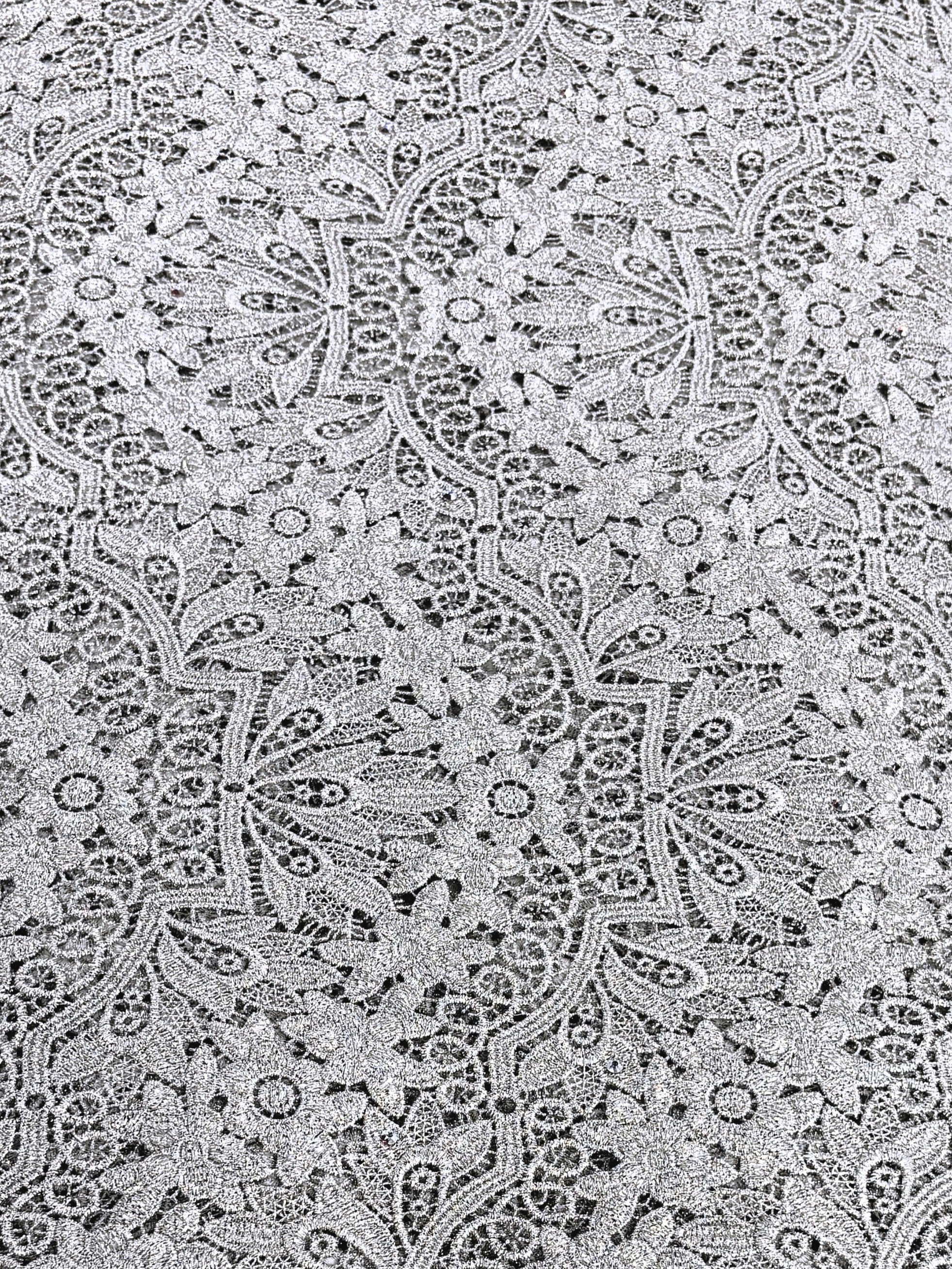 8045 - Swiss Guipure Lace w/Swarovski