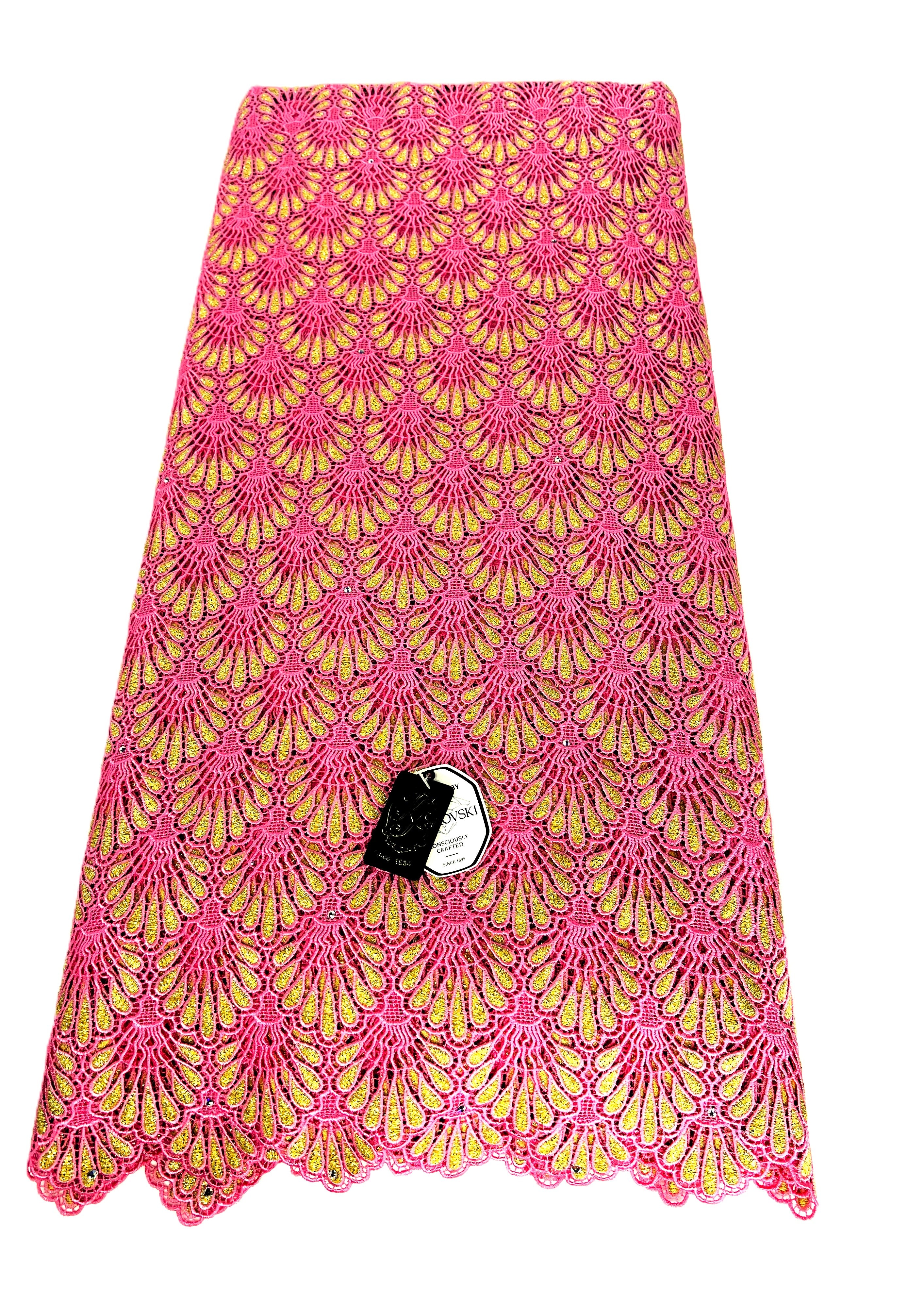 8048 Swiss Guipure Lace with Swarovski