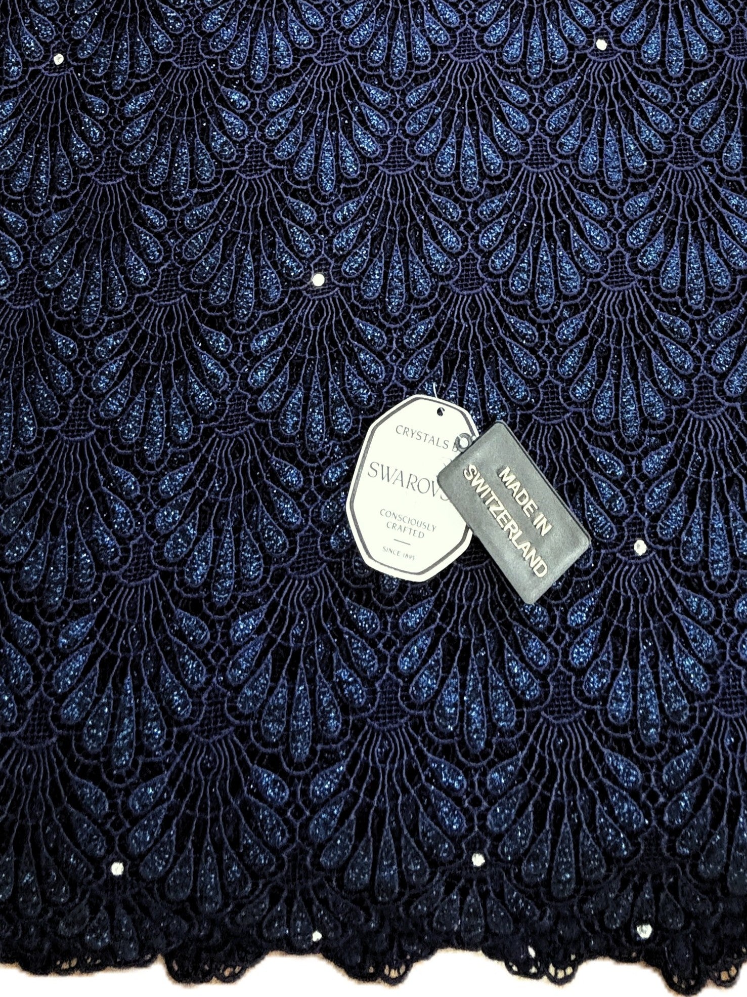 8048 Swiss Guipure Lace with Swarovski