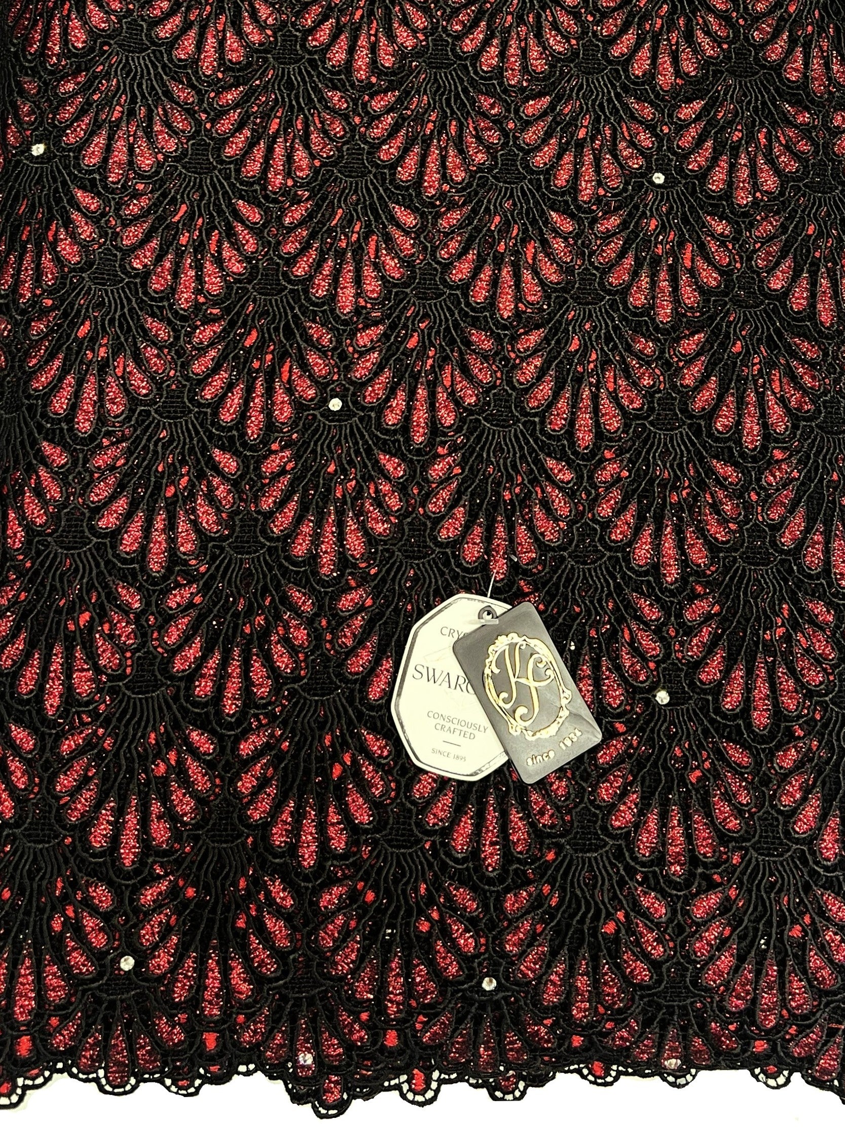 8048 Swiss Guipure Lace with Swarovski