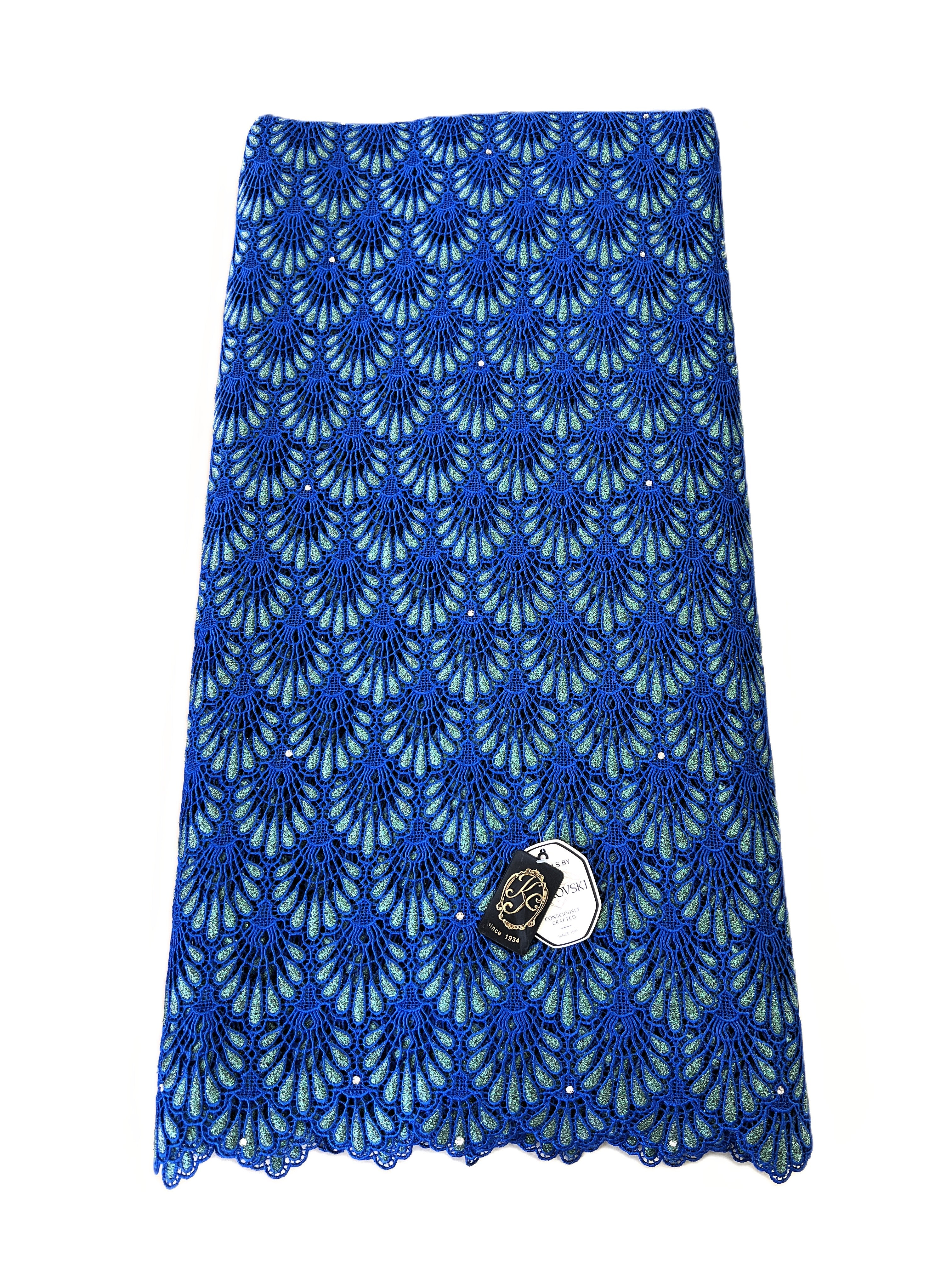 8048 Swiss Guipure Lace with Swarovski