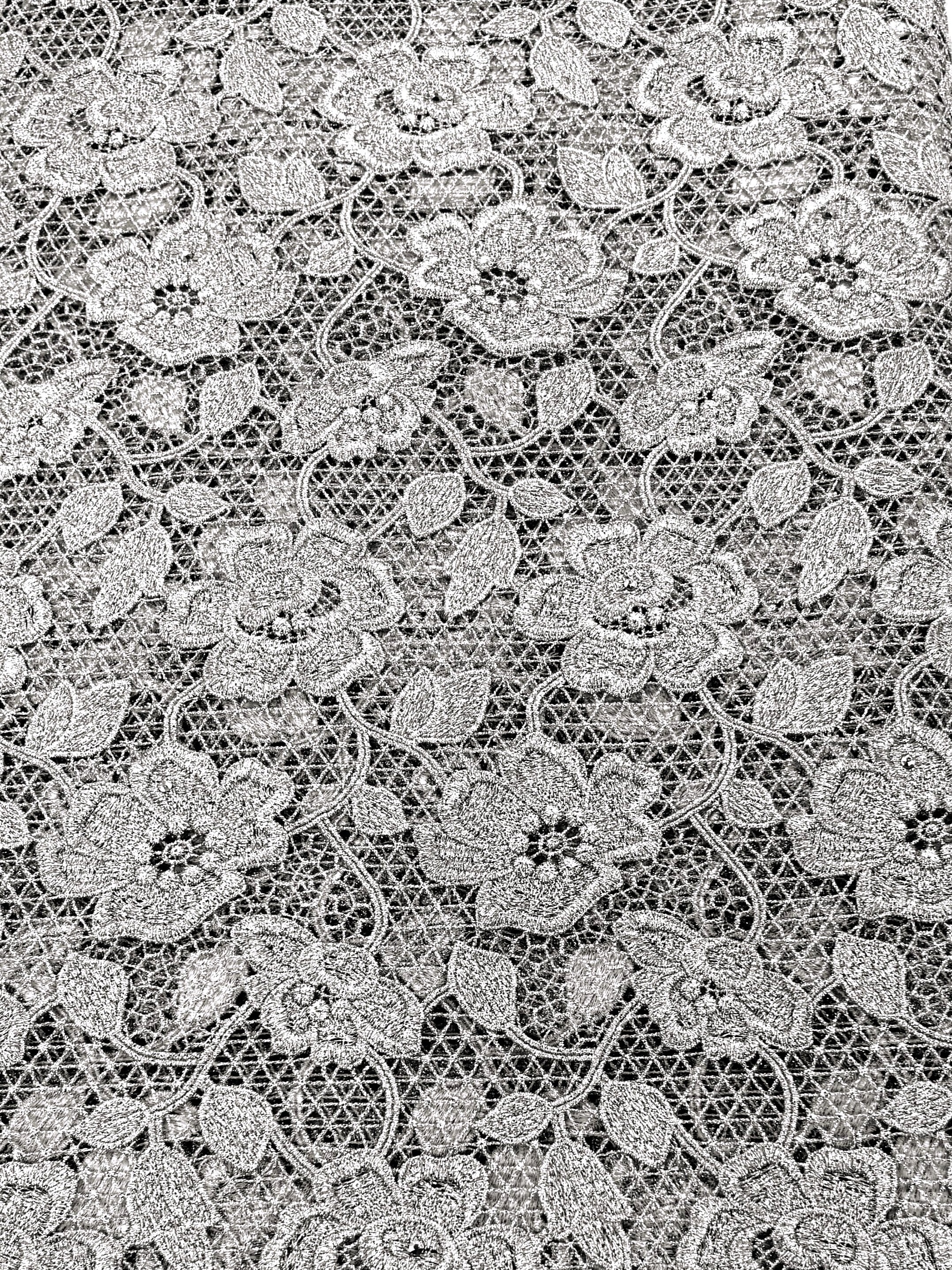 8091 - Swiss Guipure Lace w/Swarovski