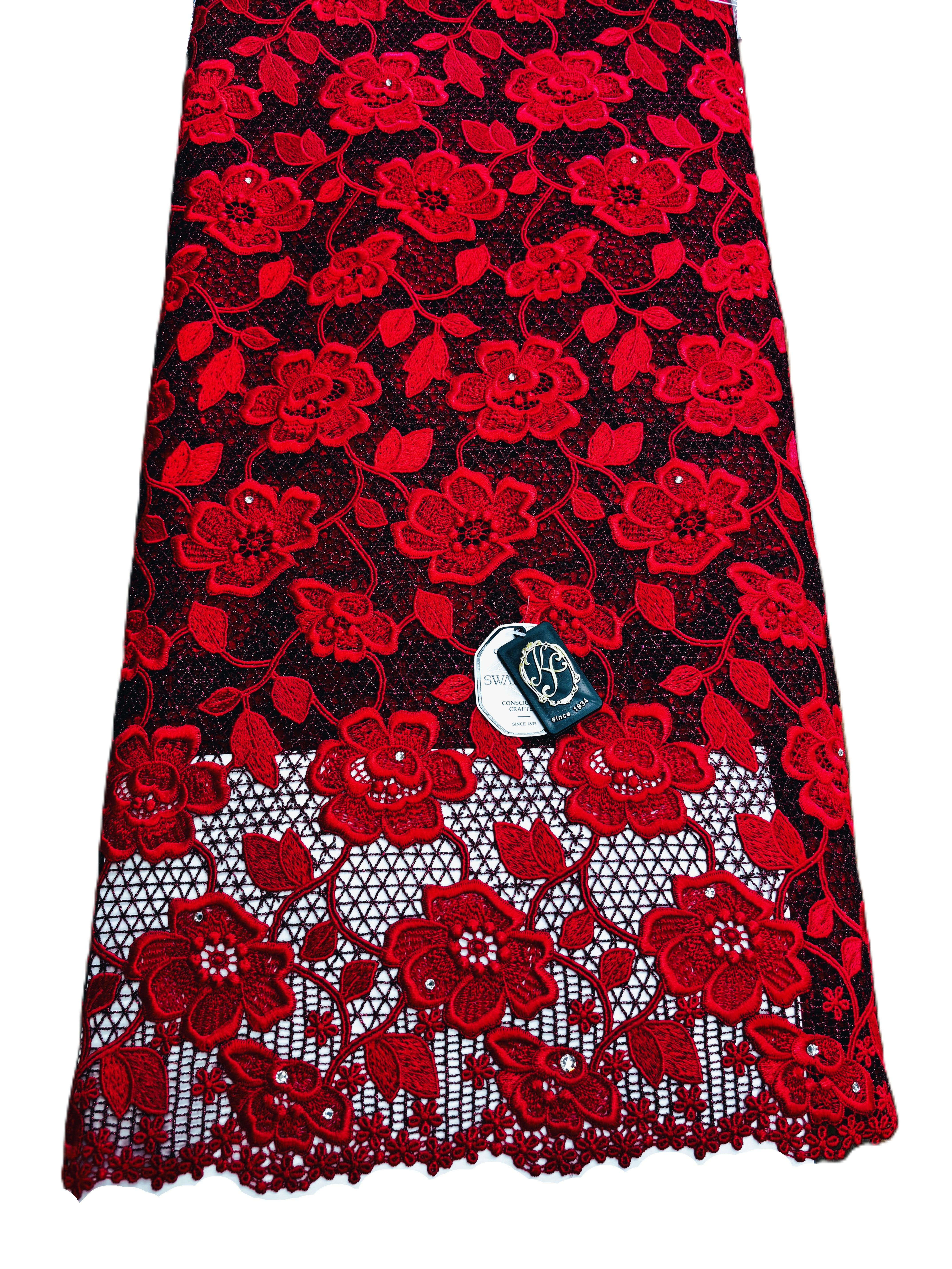 8091 - Swiss Guipure Lace w/Swarovski