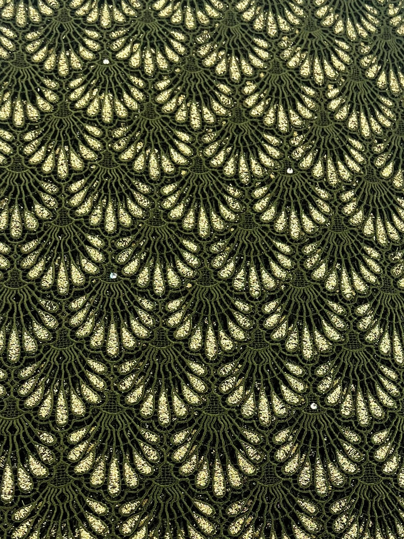 8048 Swiss Guipure Lace with Swarovski