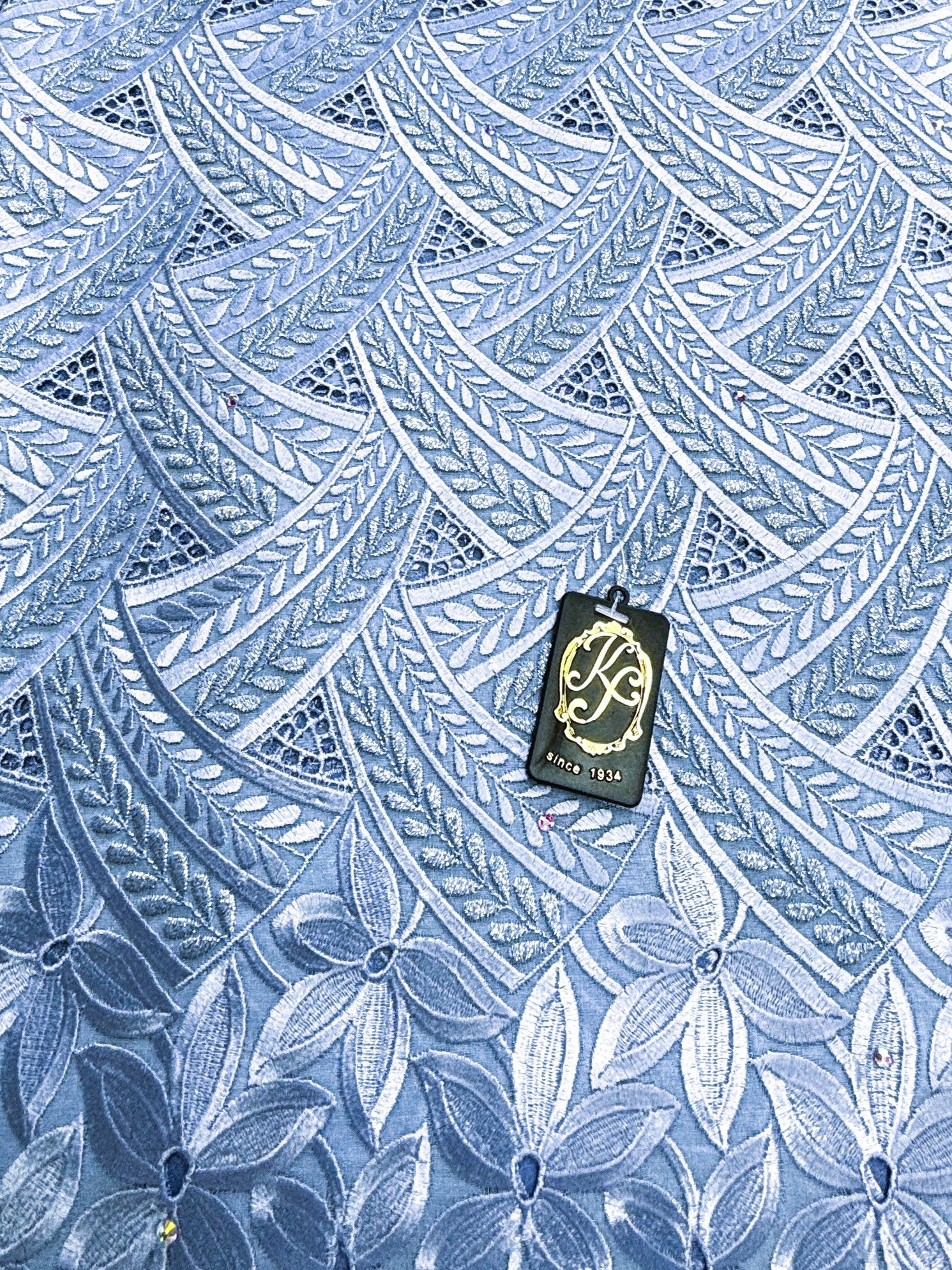 8096 Swiss Voile Allover w/Stones