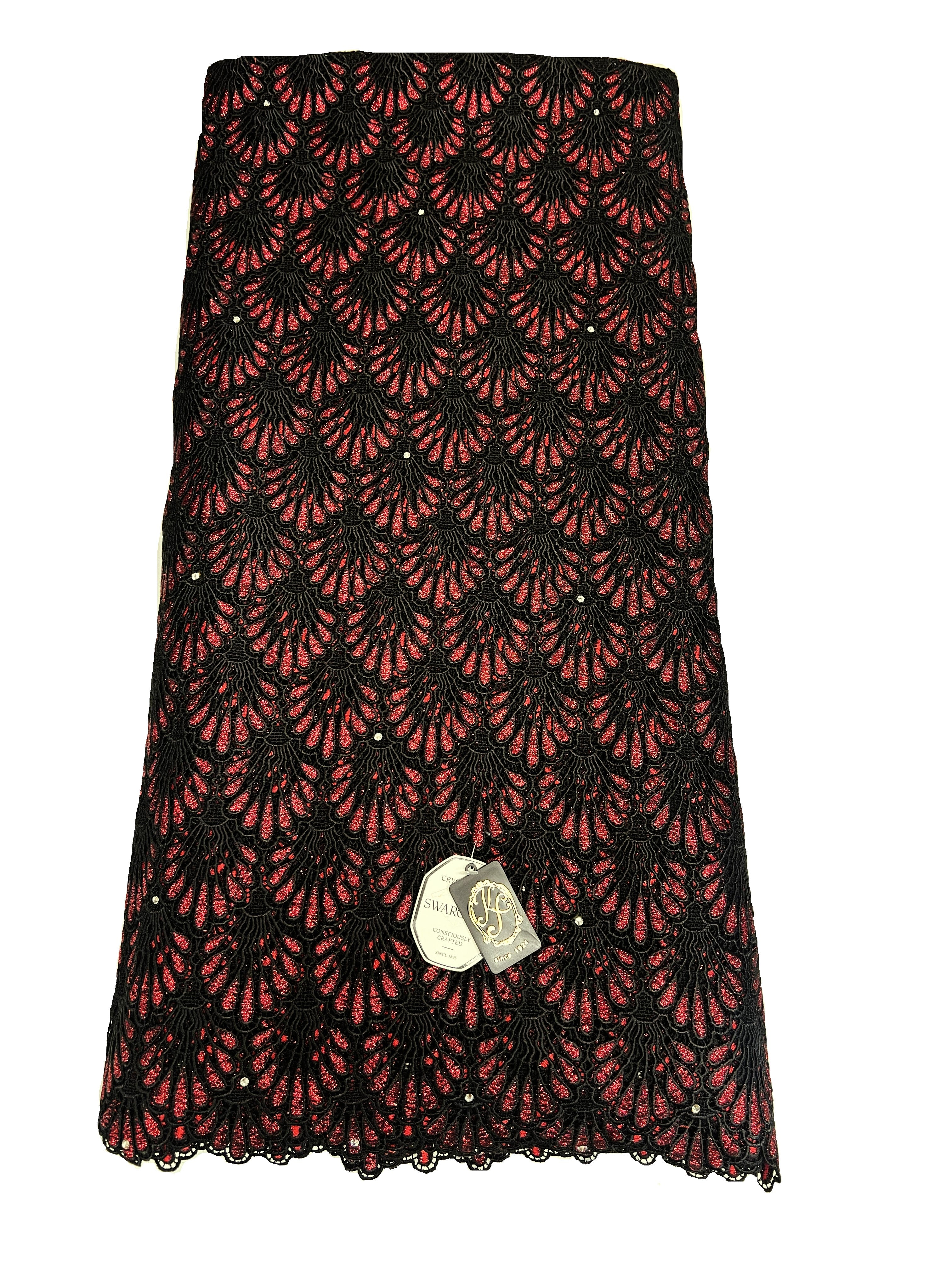 8048 Swiss Guipure Lace with Swarovski