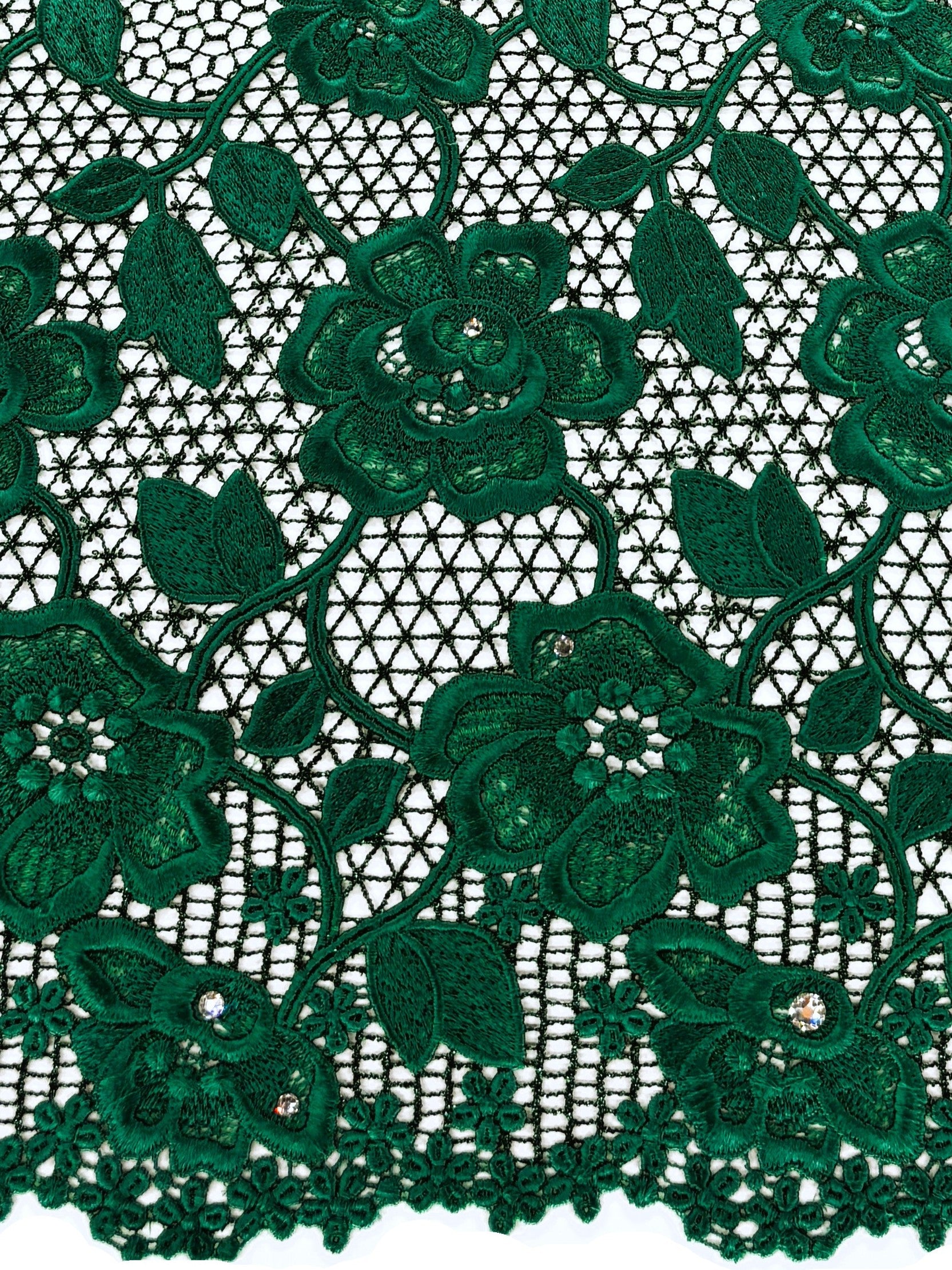 8091 - Swiss Guipure Lace w/Swarovski