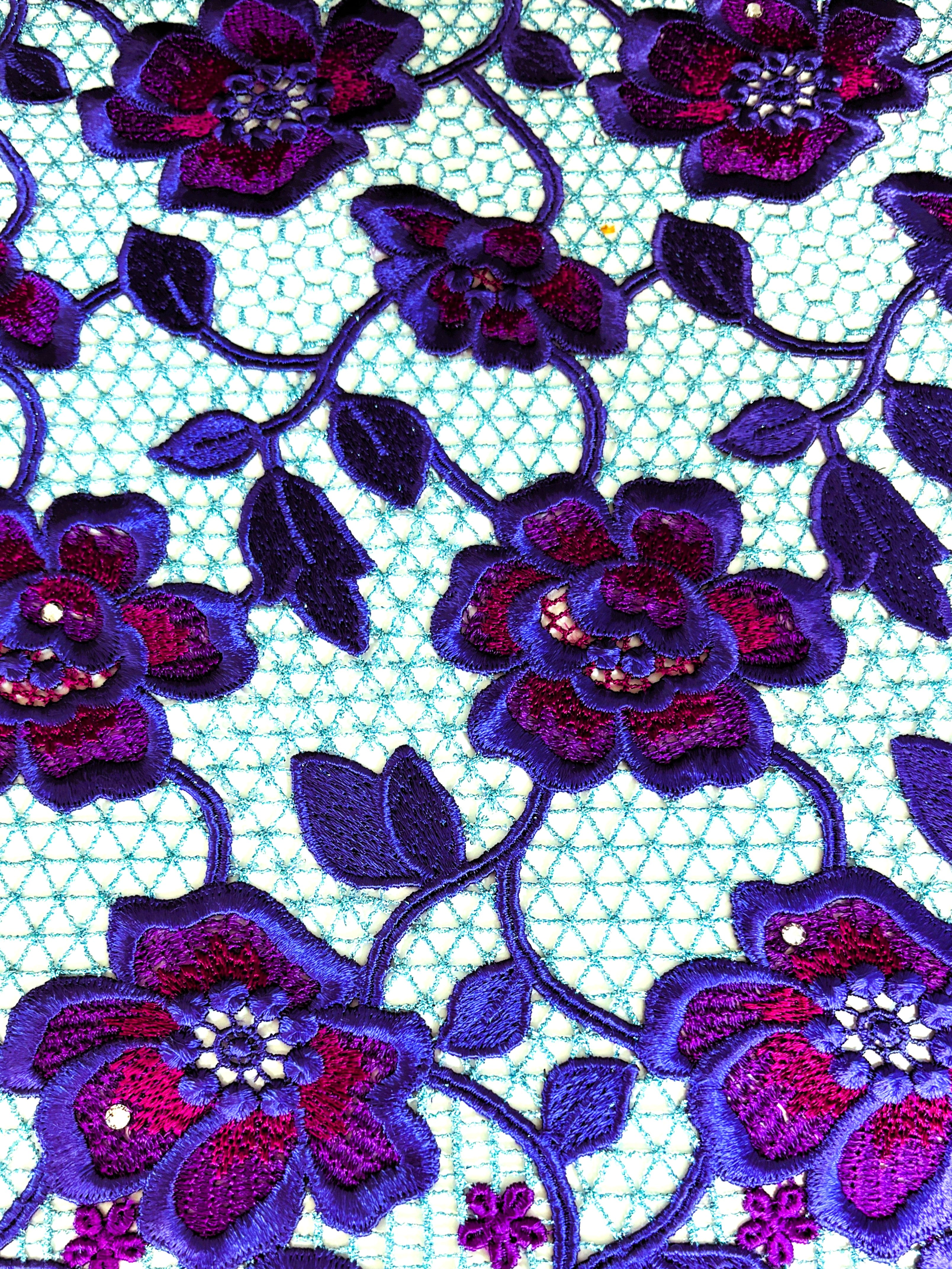 8091 - Swiss Guipure Lace w/Swarovski