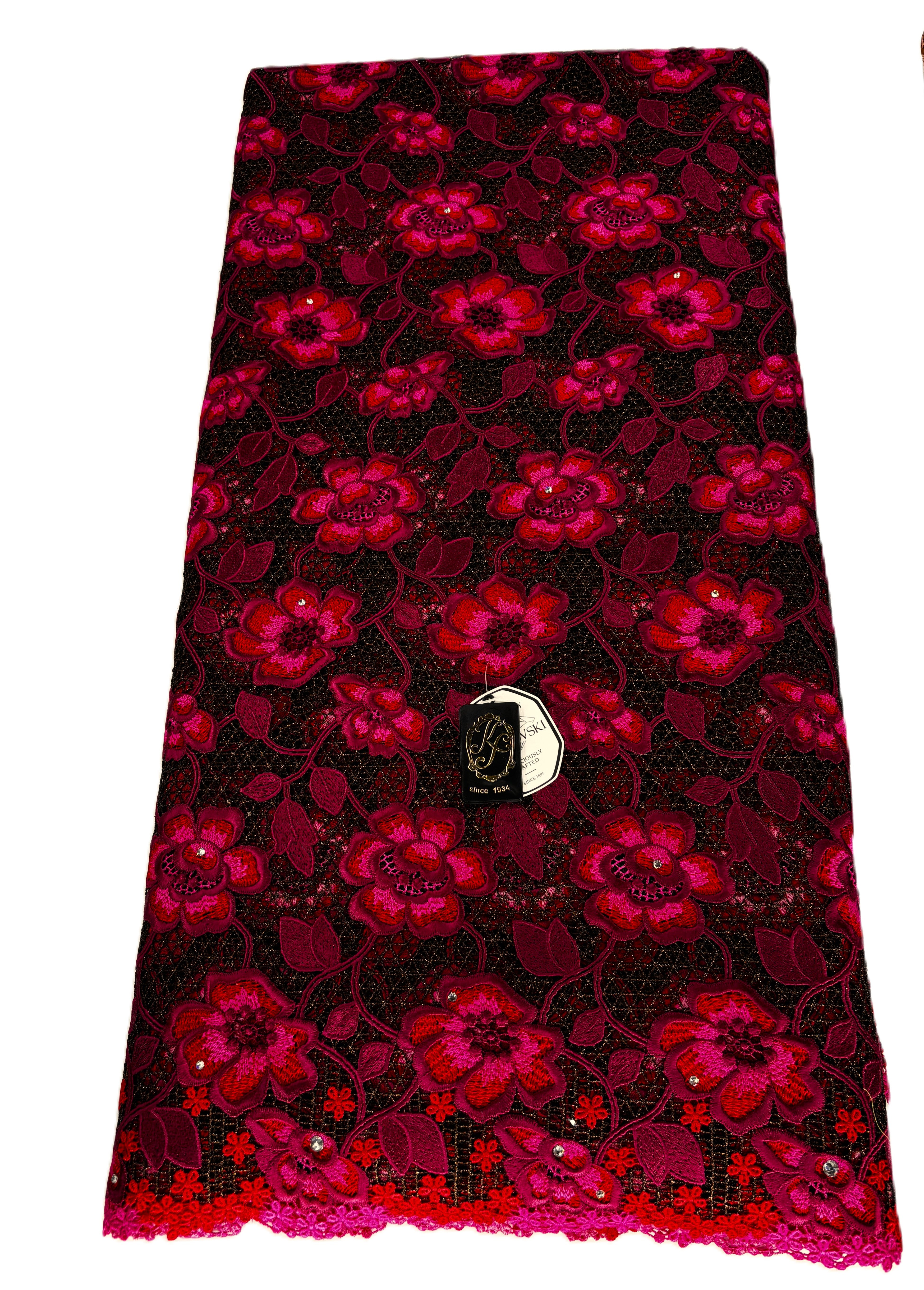 8091 - Swiss Guipure Lace w/Swarovski