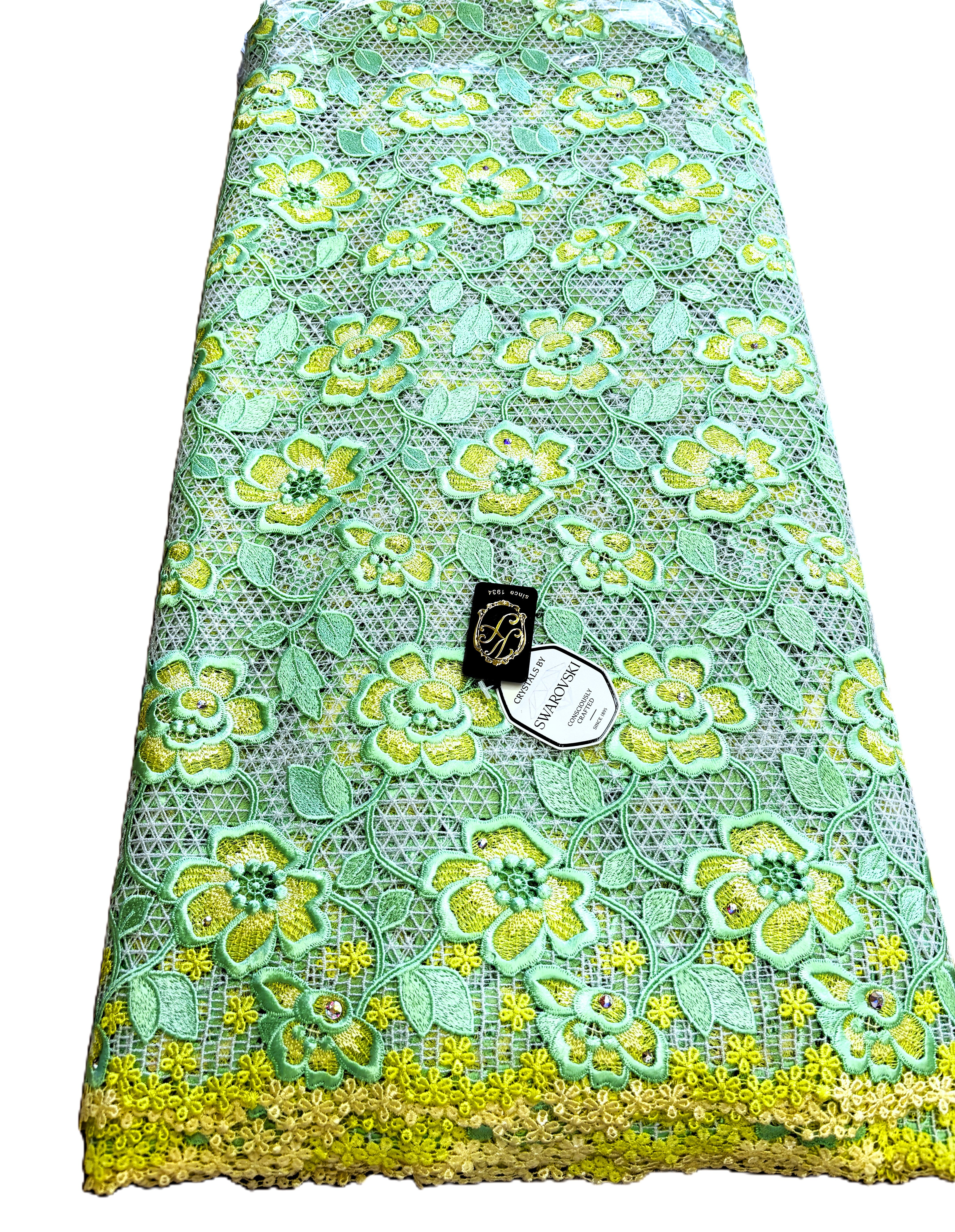 8091 - Swiss Guipure Lace w/Swarovski