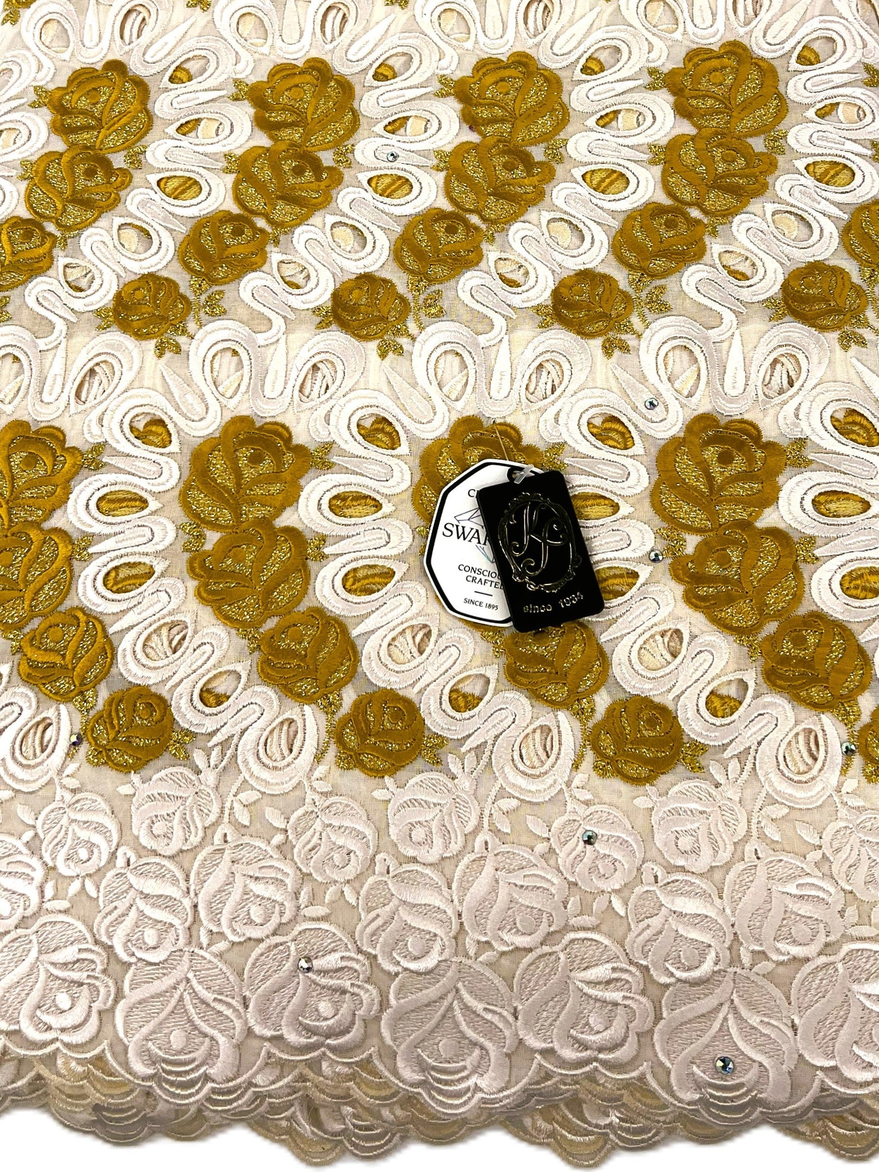 8110 Swiss Voile Allover w/Swarovski