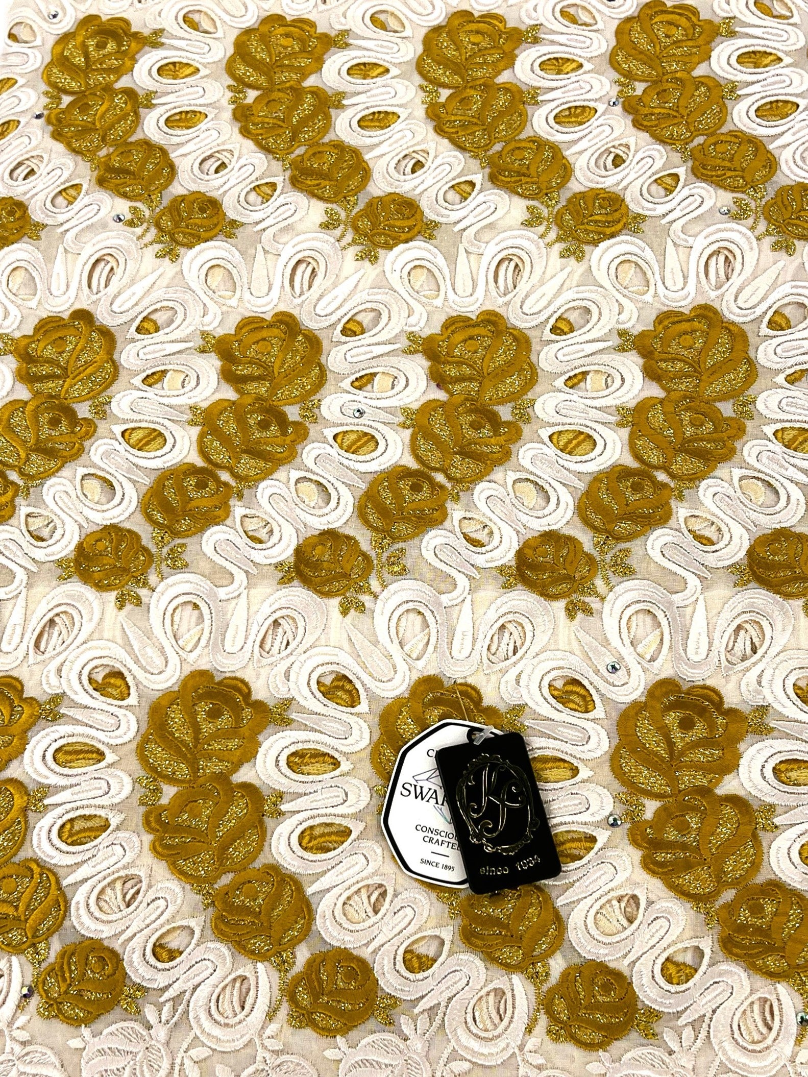 8110 Swiss Voile Allover w/Swarovski