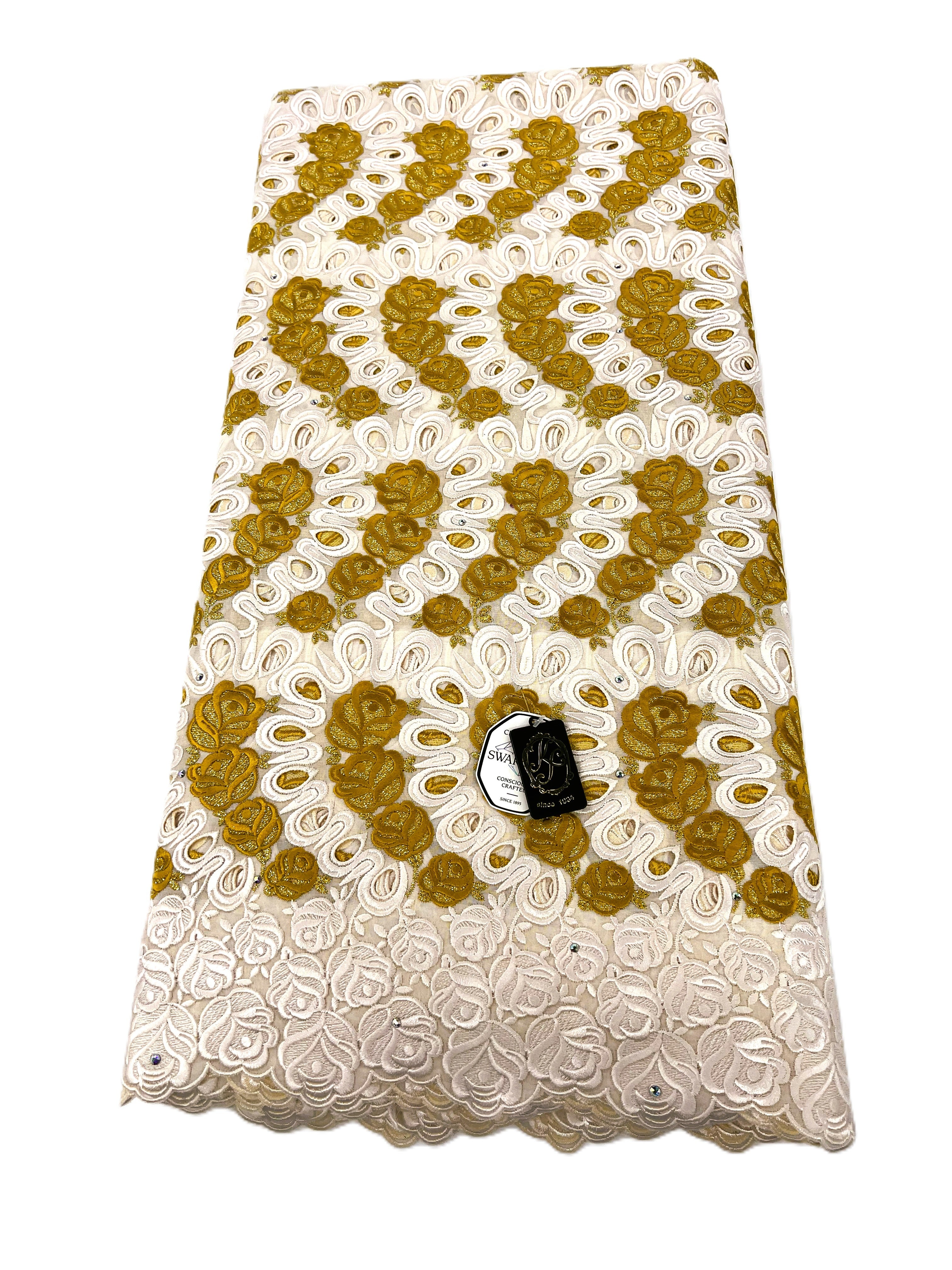 8110 Swiss Voile Allover w/Swarovski