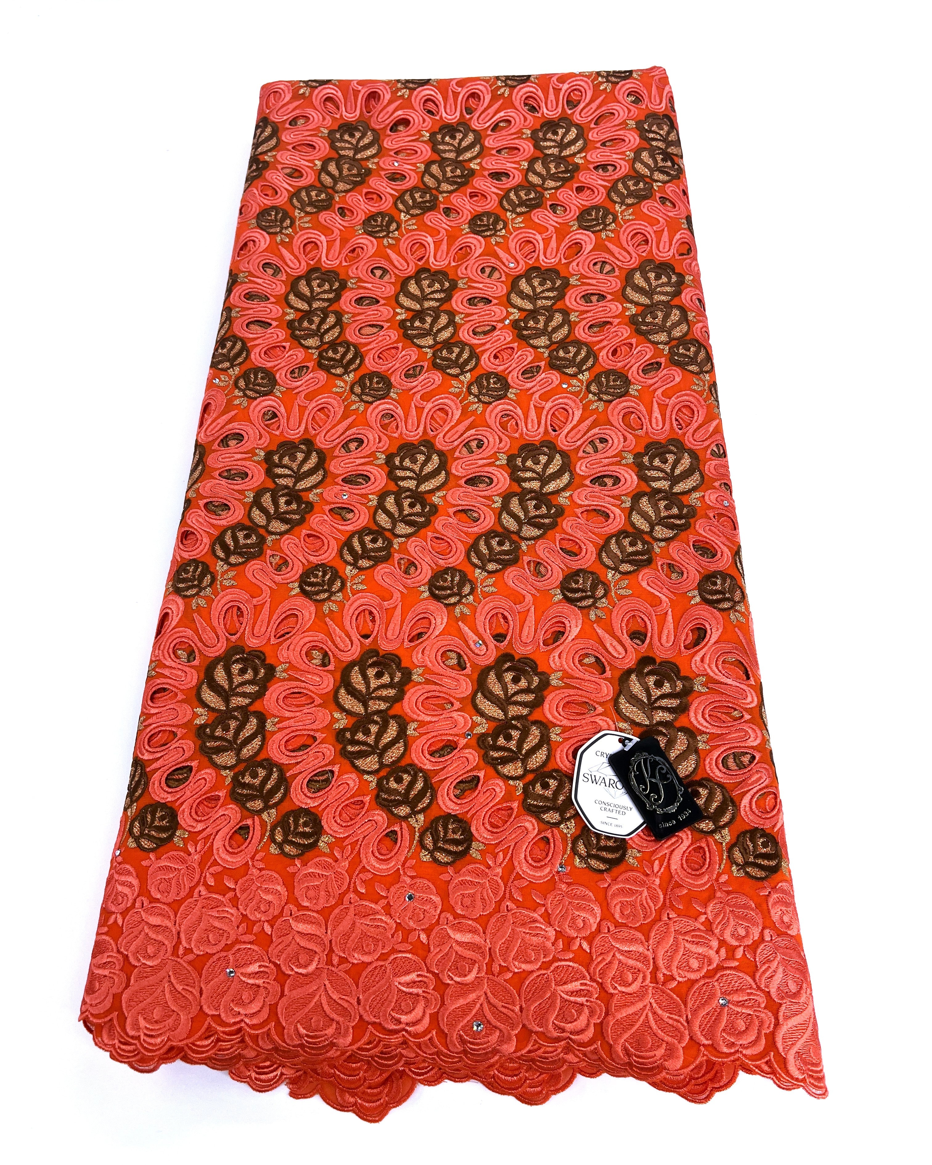 8110 Swiss Voile Allover w/Swarovski