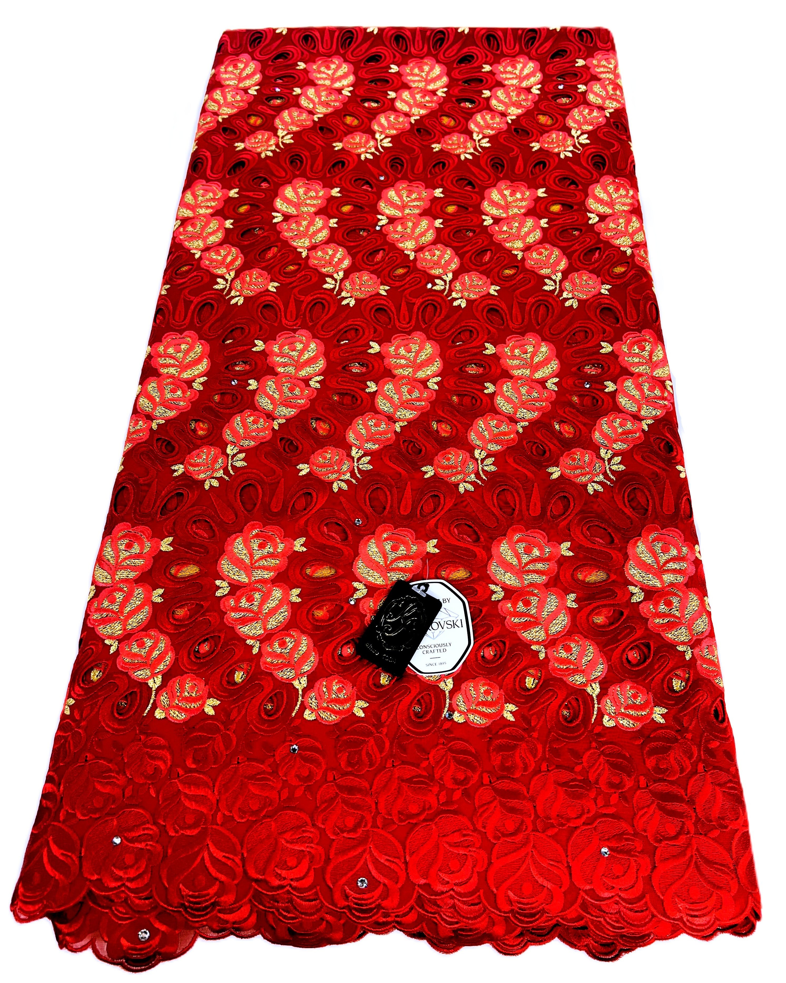 8110 Swiss Voile Allover w/Swarovski
