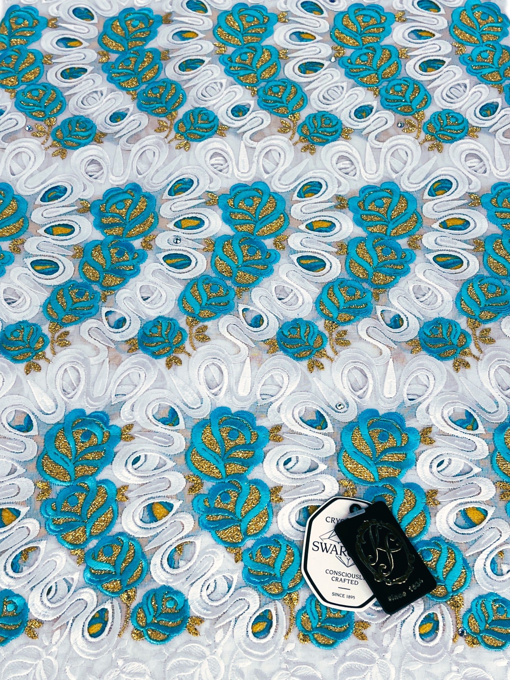 8110 Swiss Voile Allover w/Swarovski