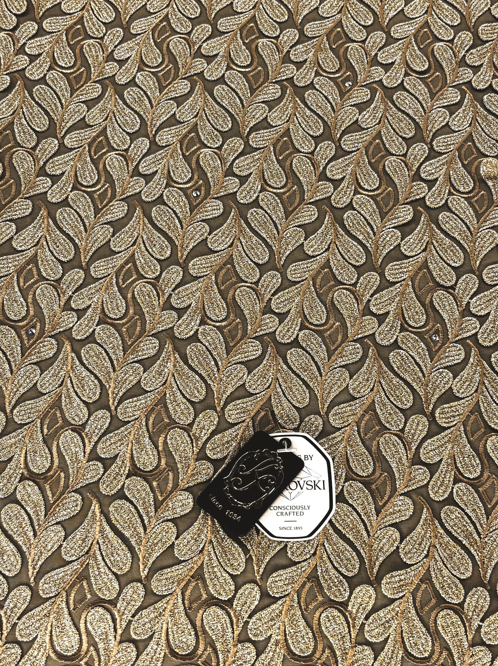 8155 - Swiss Voile Applique Guipure w/Swarovski