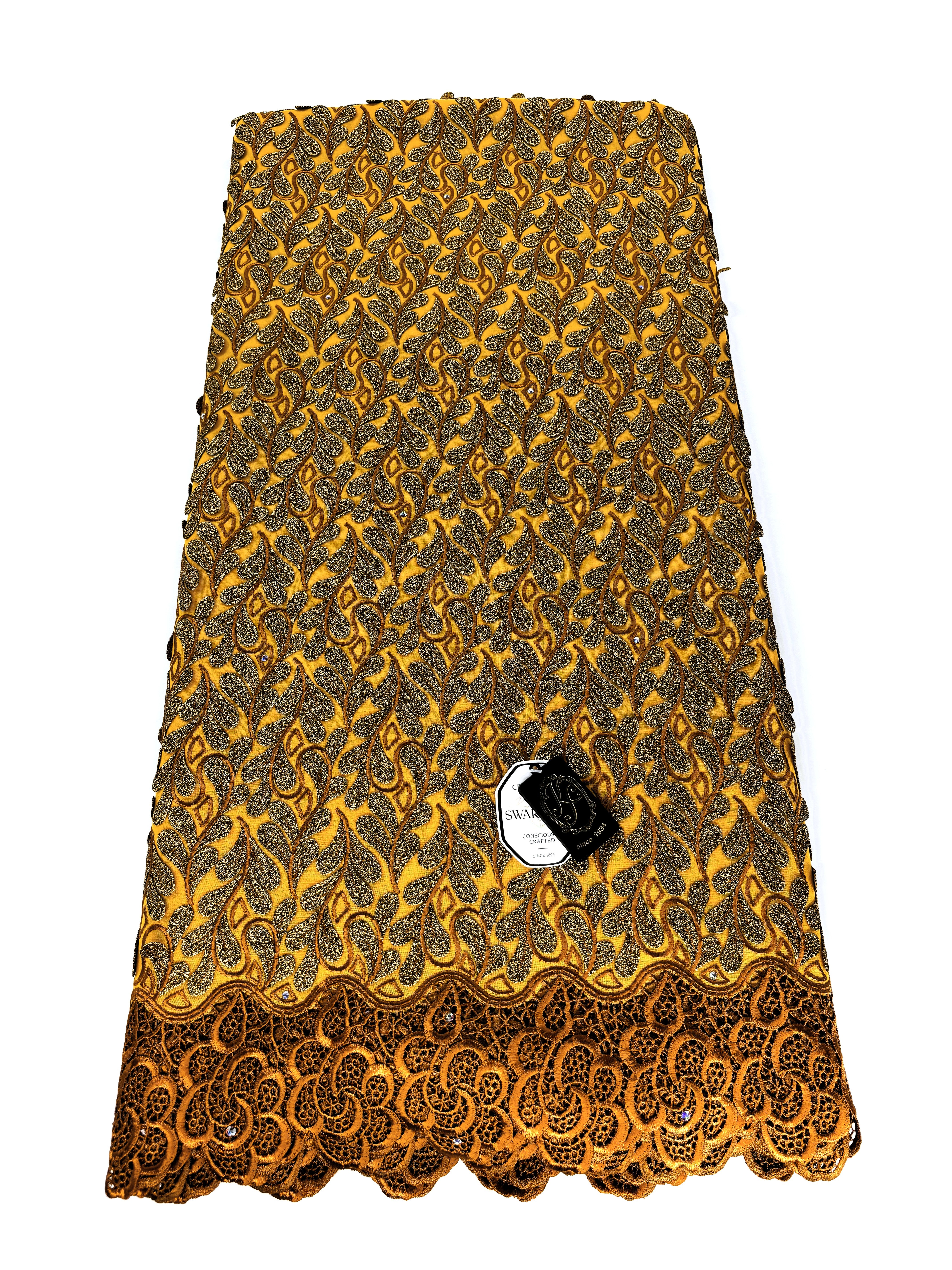 8155 - Swiss Voile Applique Guipure w/Swarovski