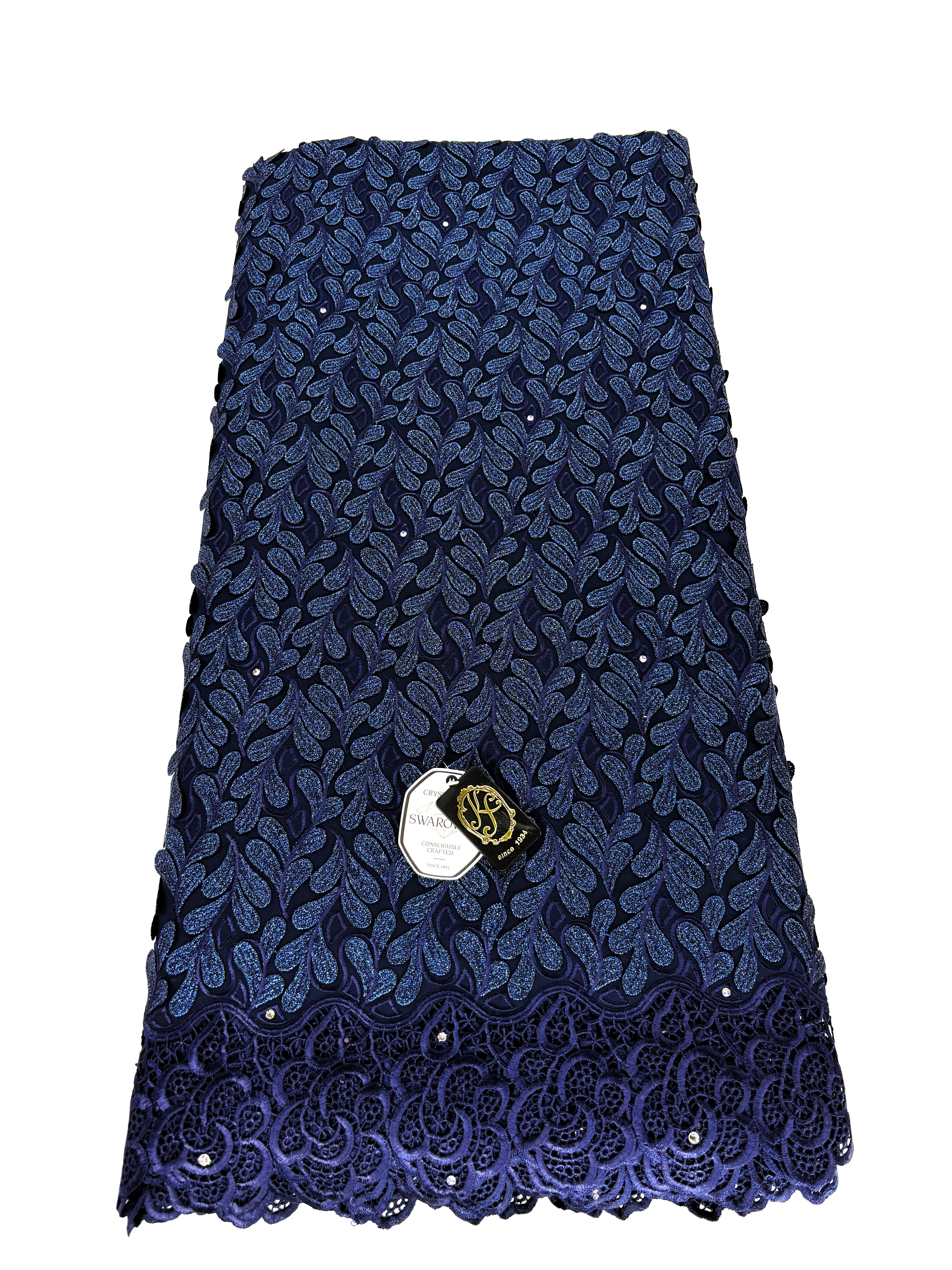 8155 - Swiss Voile Applique Guipure w/Swarovski