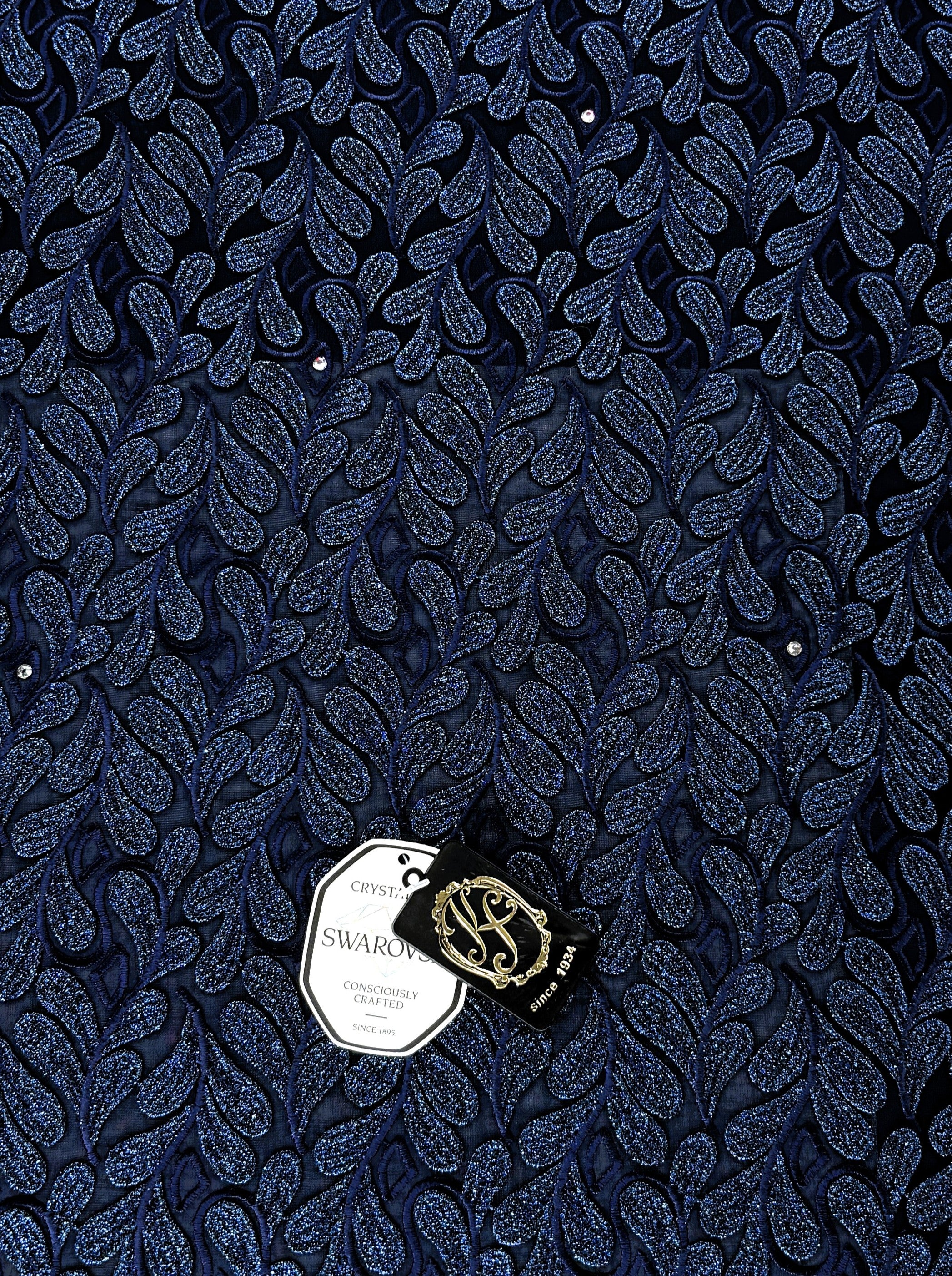 8155 - Swiss Voile Applique Guipure w/Swarovski