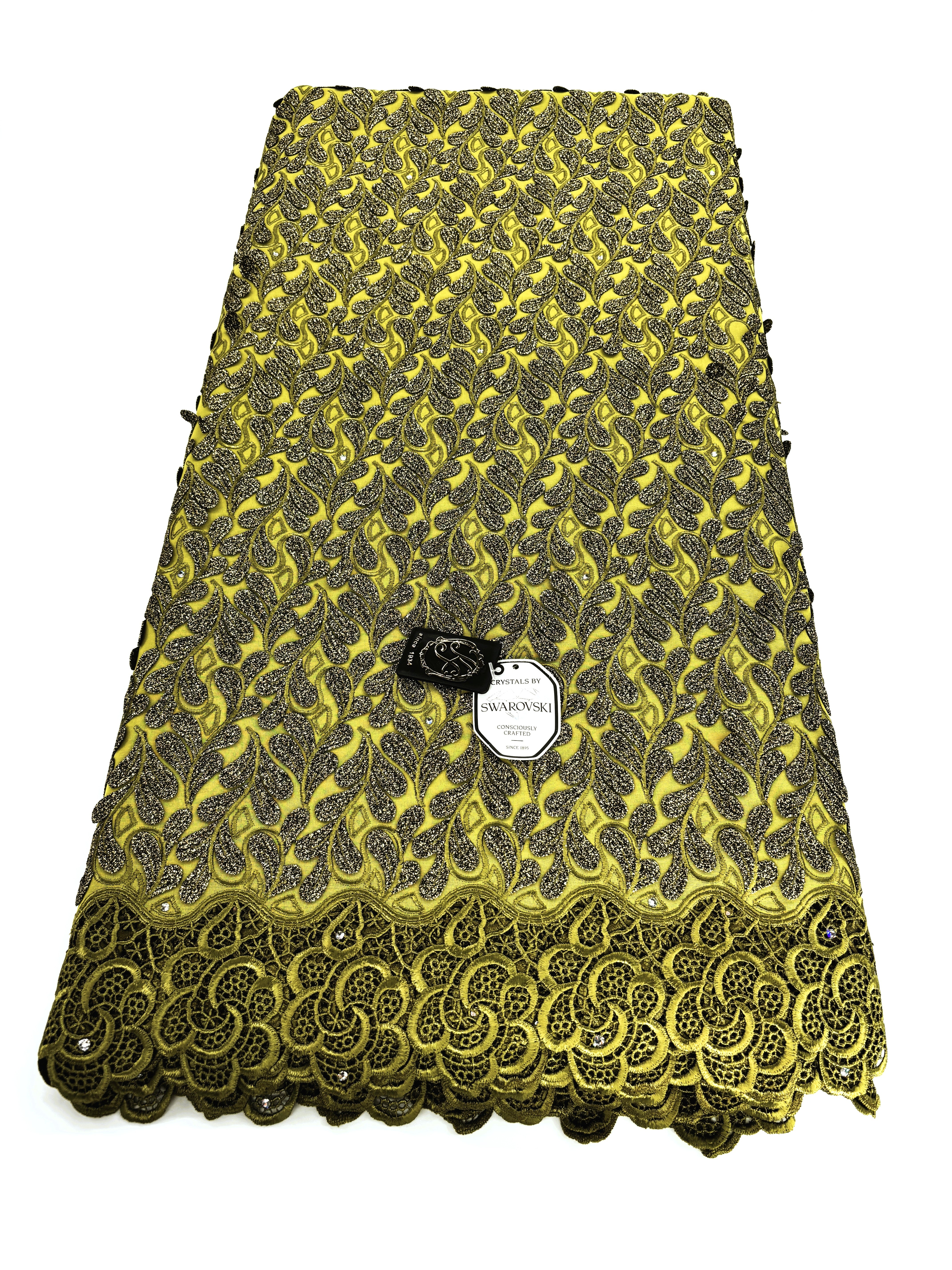 8155 - Swiss Voile Applique Guipure w/Swarovski