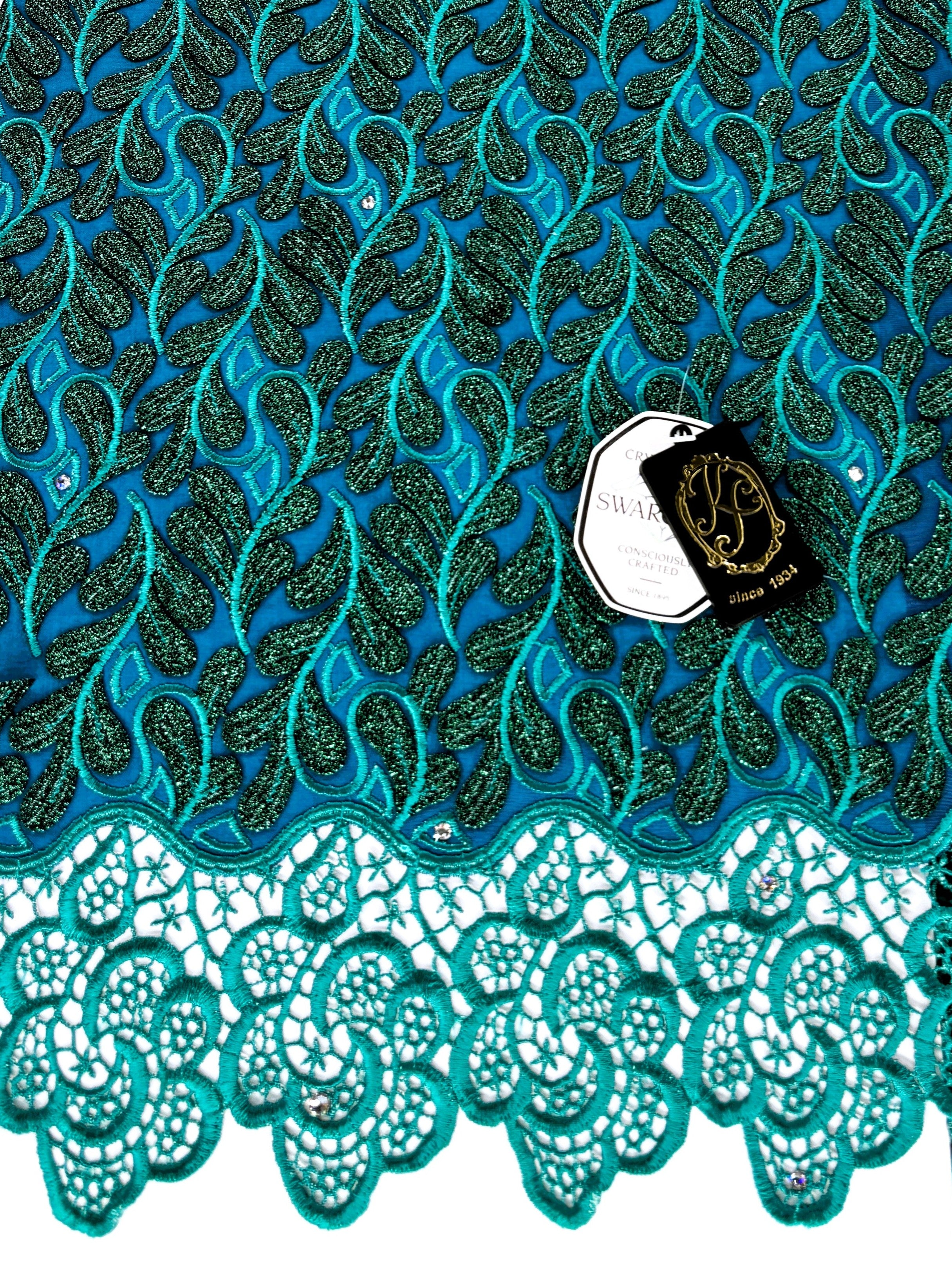 8155 - Swiss Voile Applique Guipure w/Swarovski