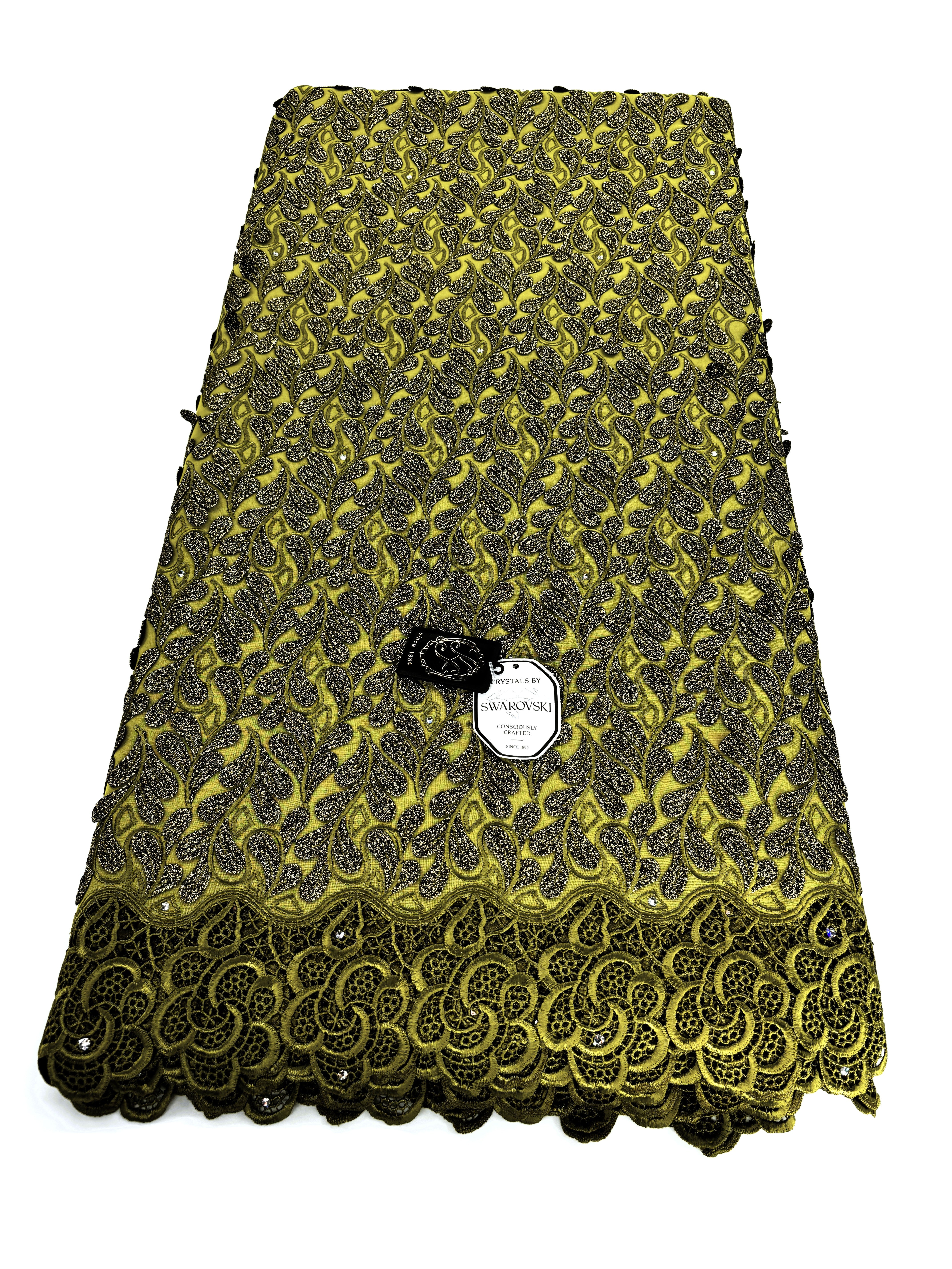 8155 - Swiss Voile Applique Guipure w/Swarovski