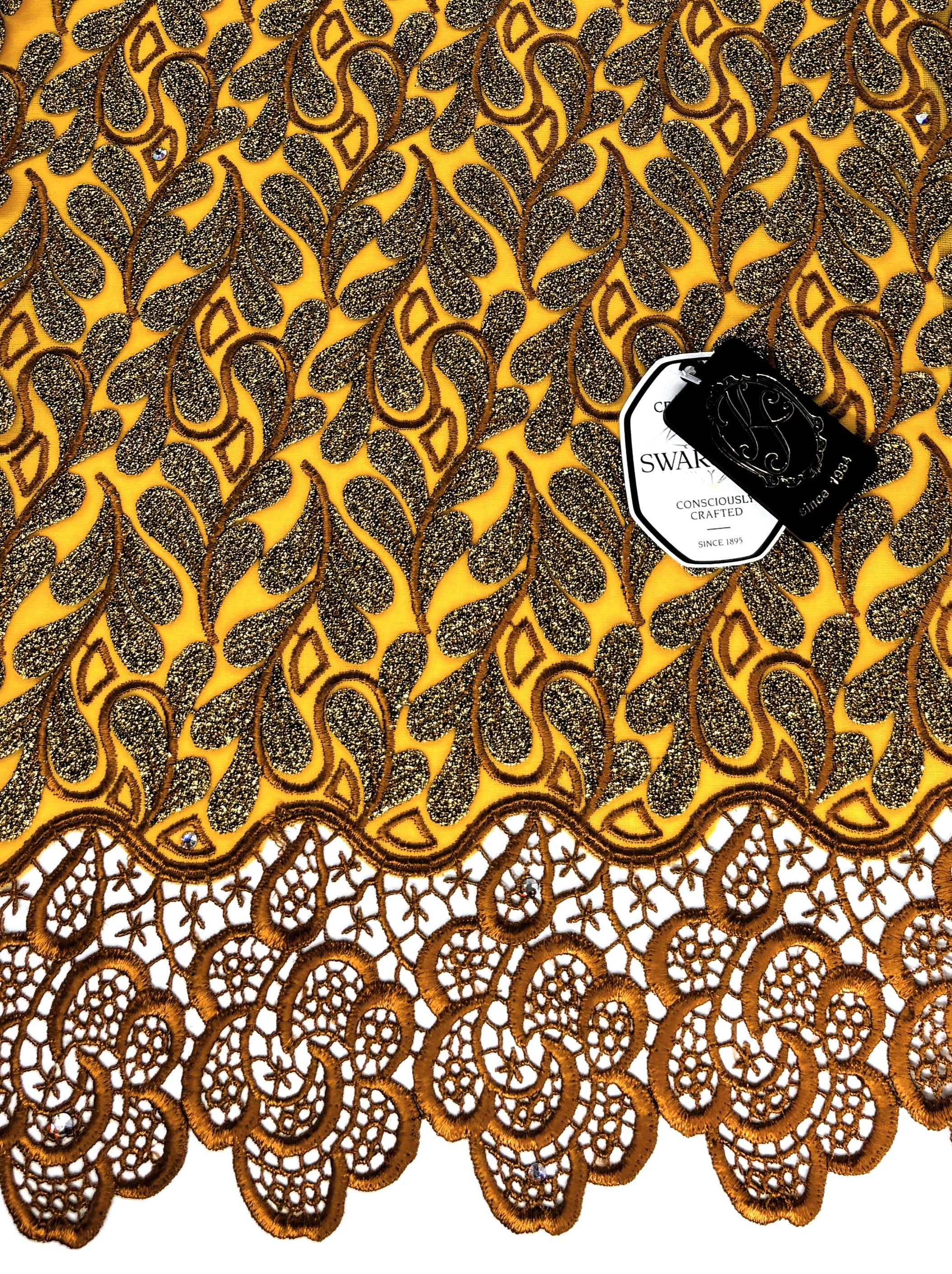 8155 - Swiss Voile Applique Guipure w/Swarovski