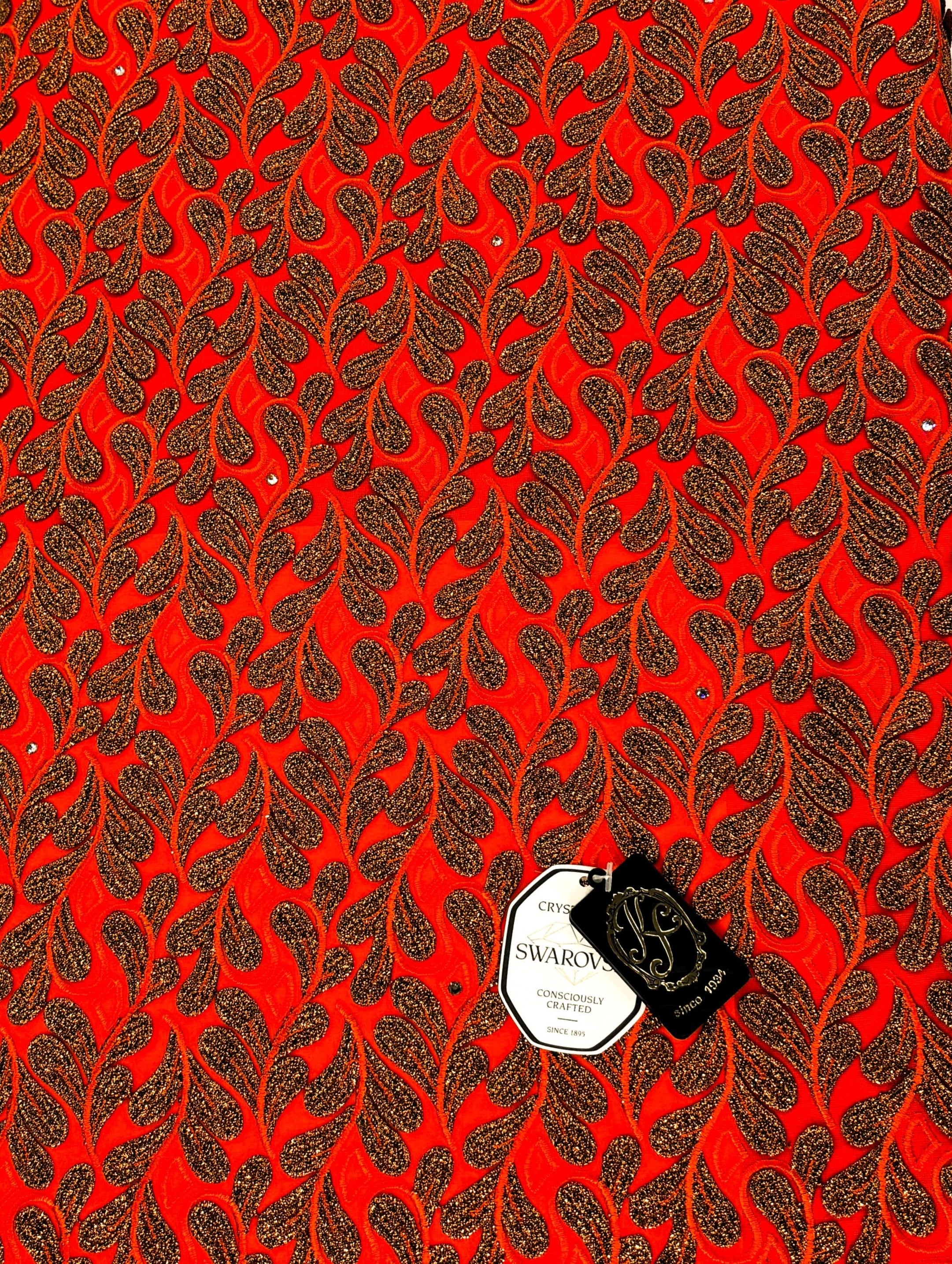 8155 - Swiss Voile Applique Guipure w/Swarovski