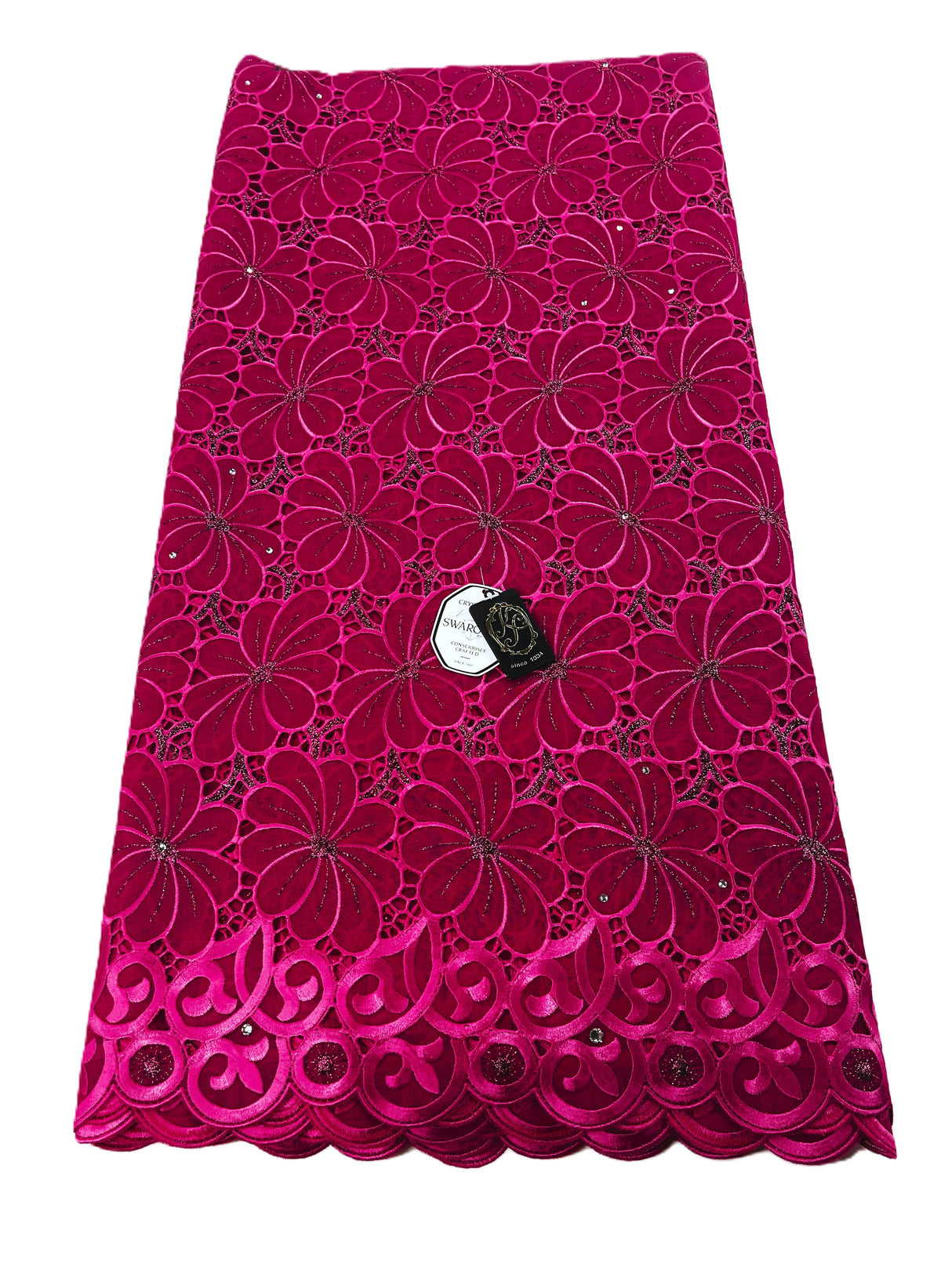 8214 Swiss Voile Allover w/Swarovski