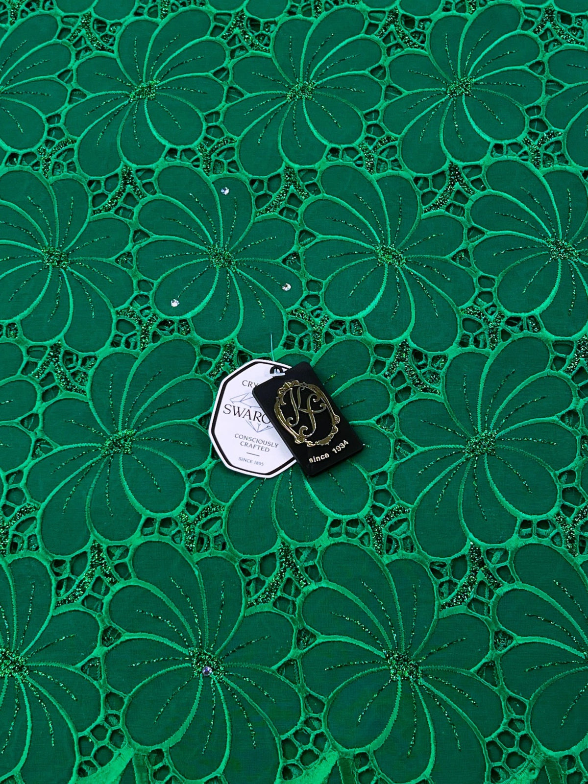 8214 Swiss Voile Allover w/Swarovski
