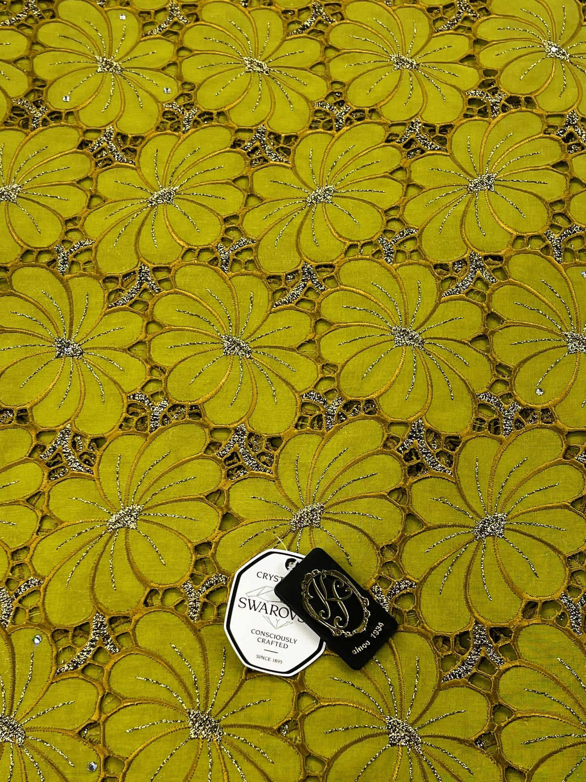 8214 Swiss Voile Allover w/Swarovski